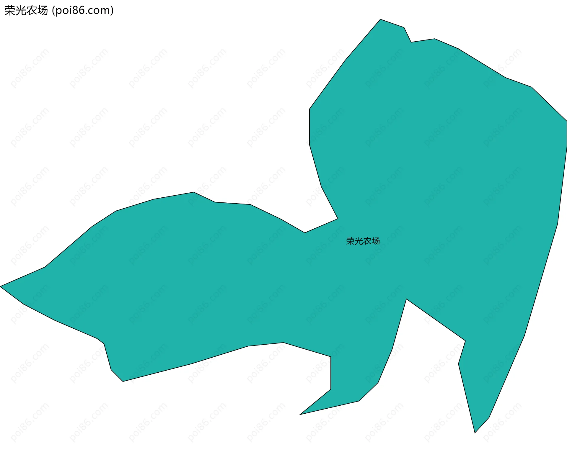 荣光农场边界地图