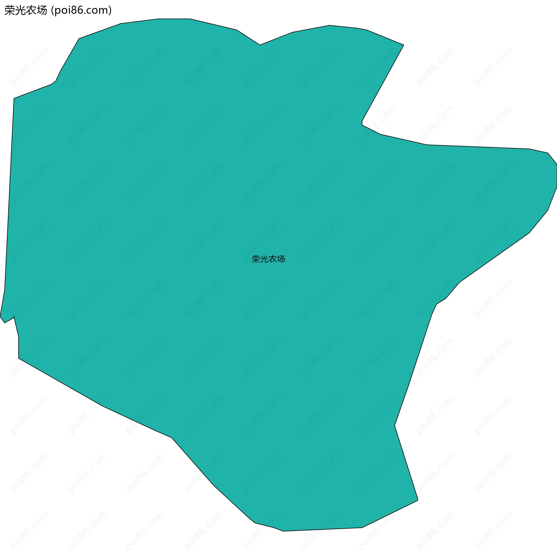 荣光农场边界地图