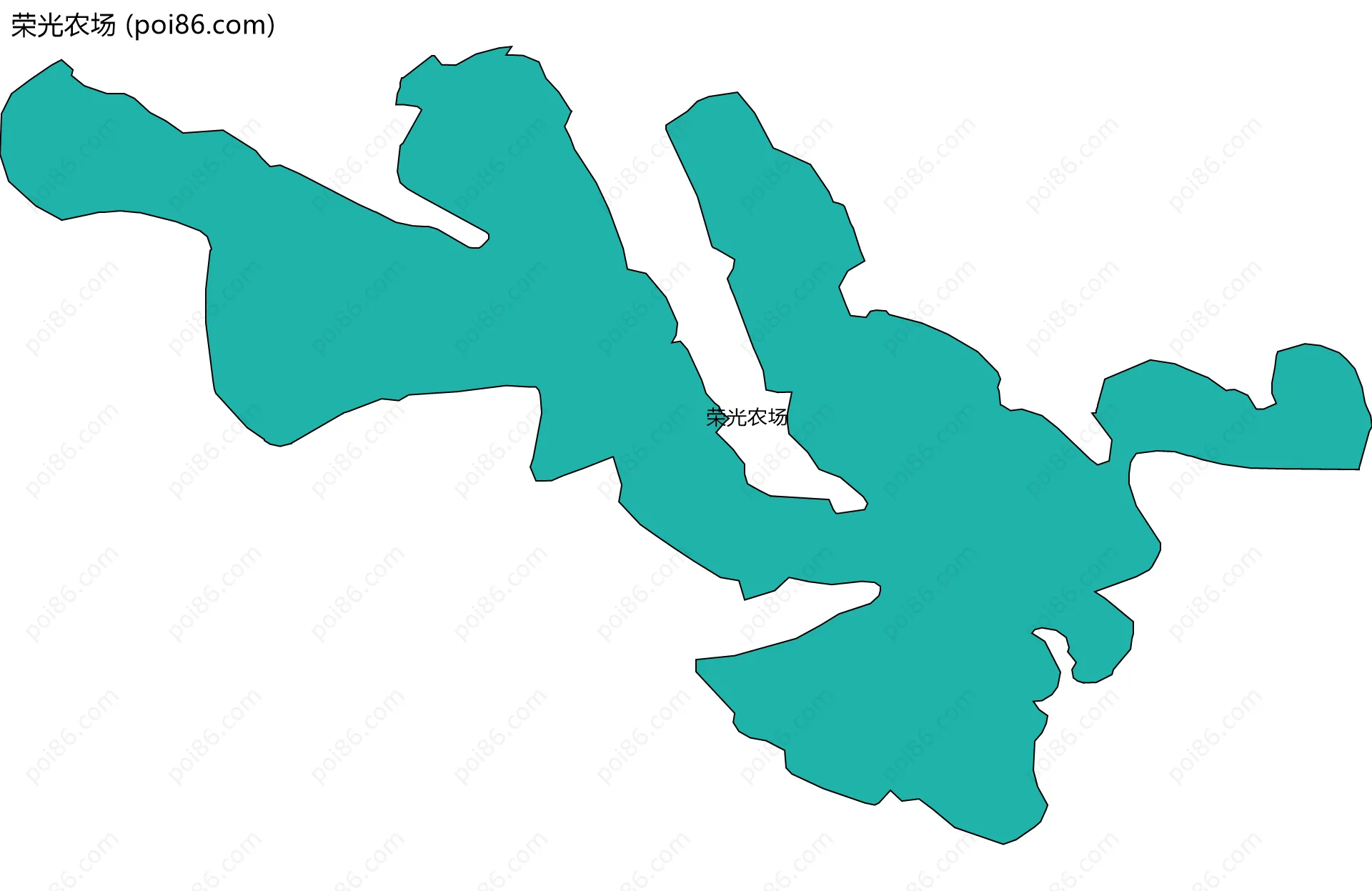 荣光农场边界地图