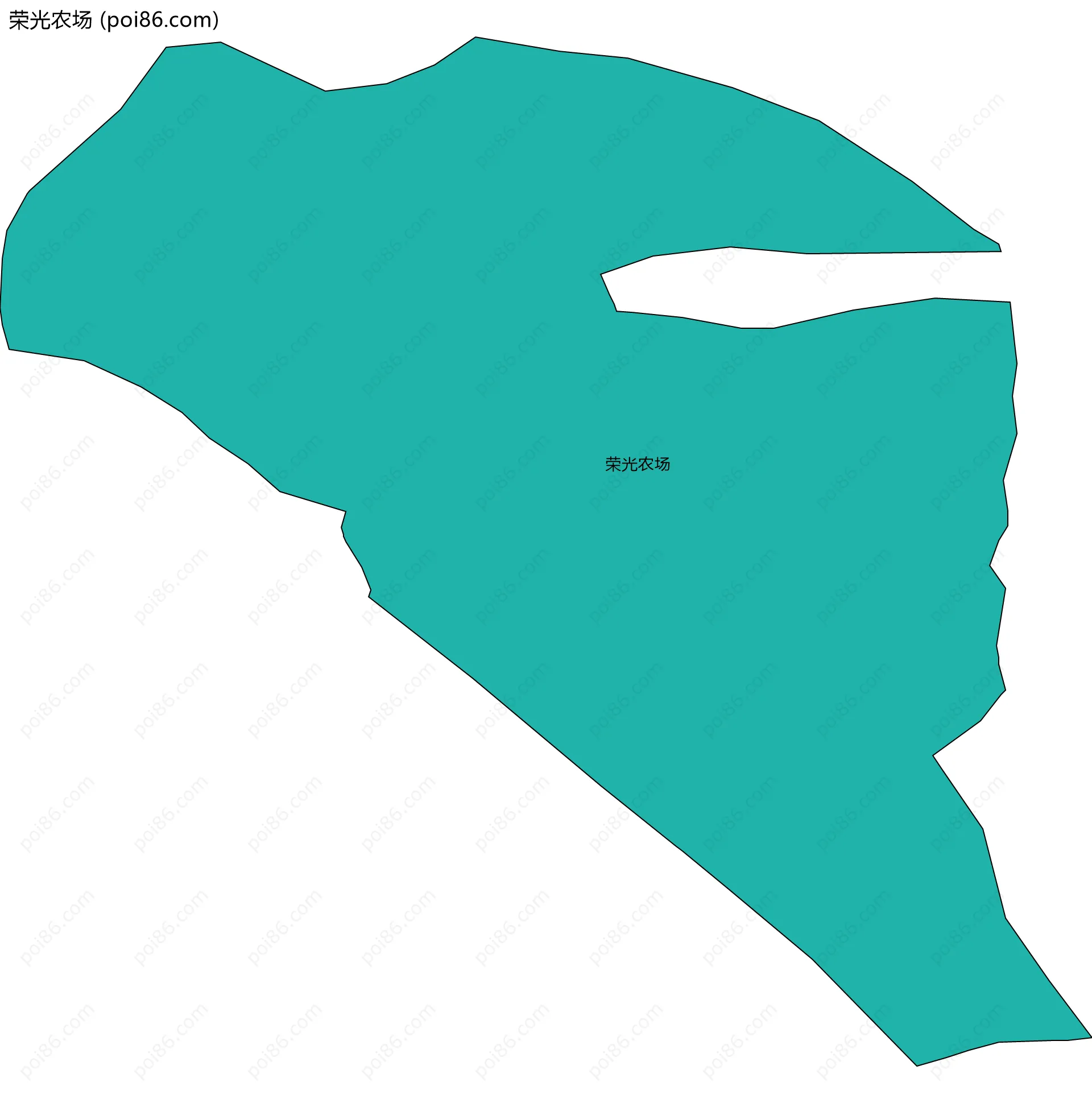 荣光农场边界地图