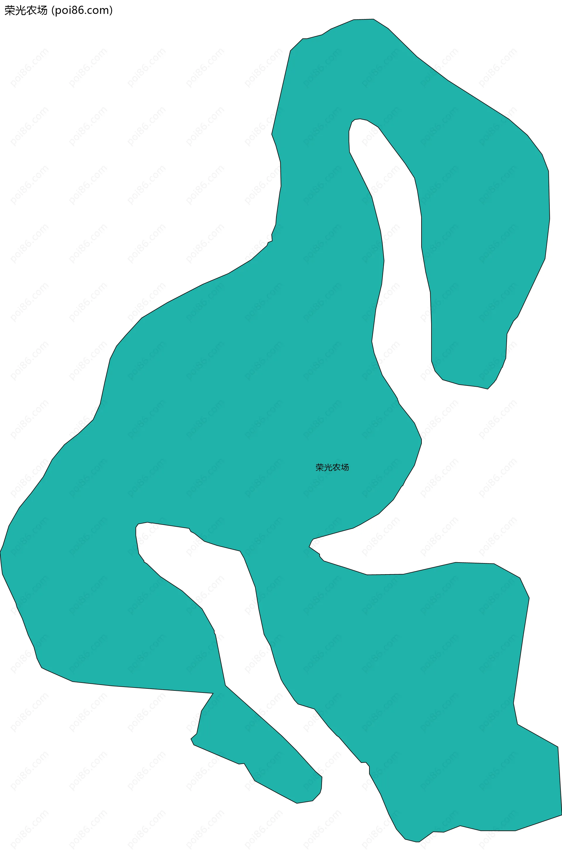 荣光农场边界地图