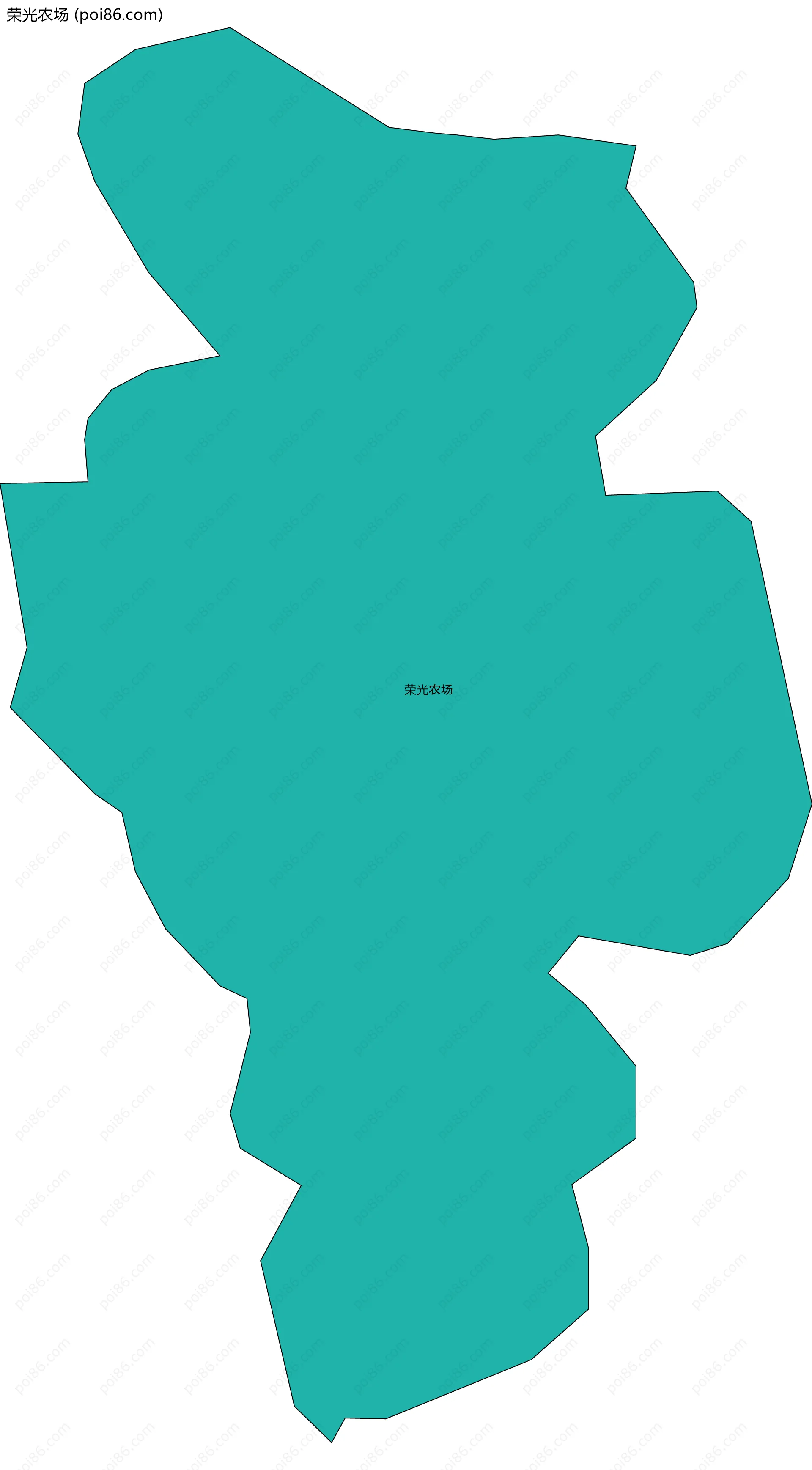 荣光农场边界地图