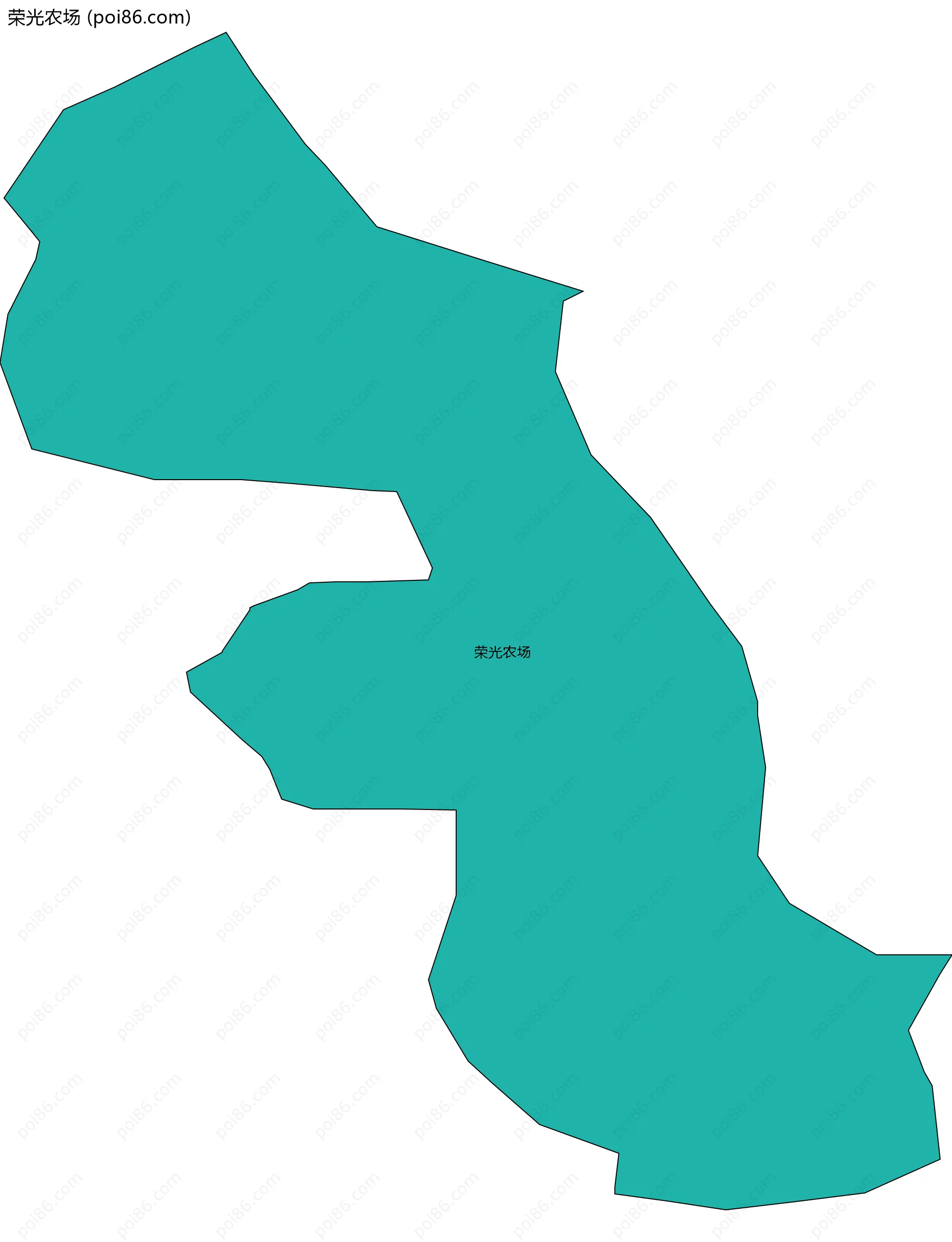 荣光农场边界地图