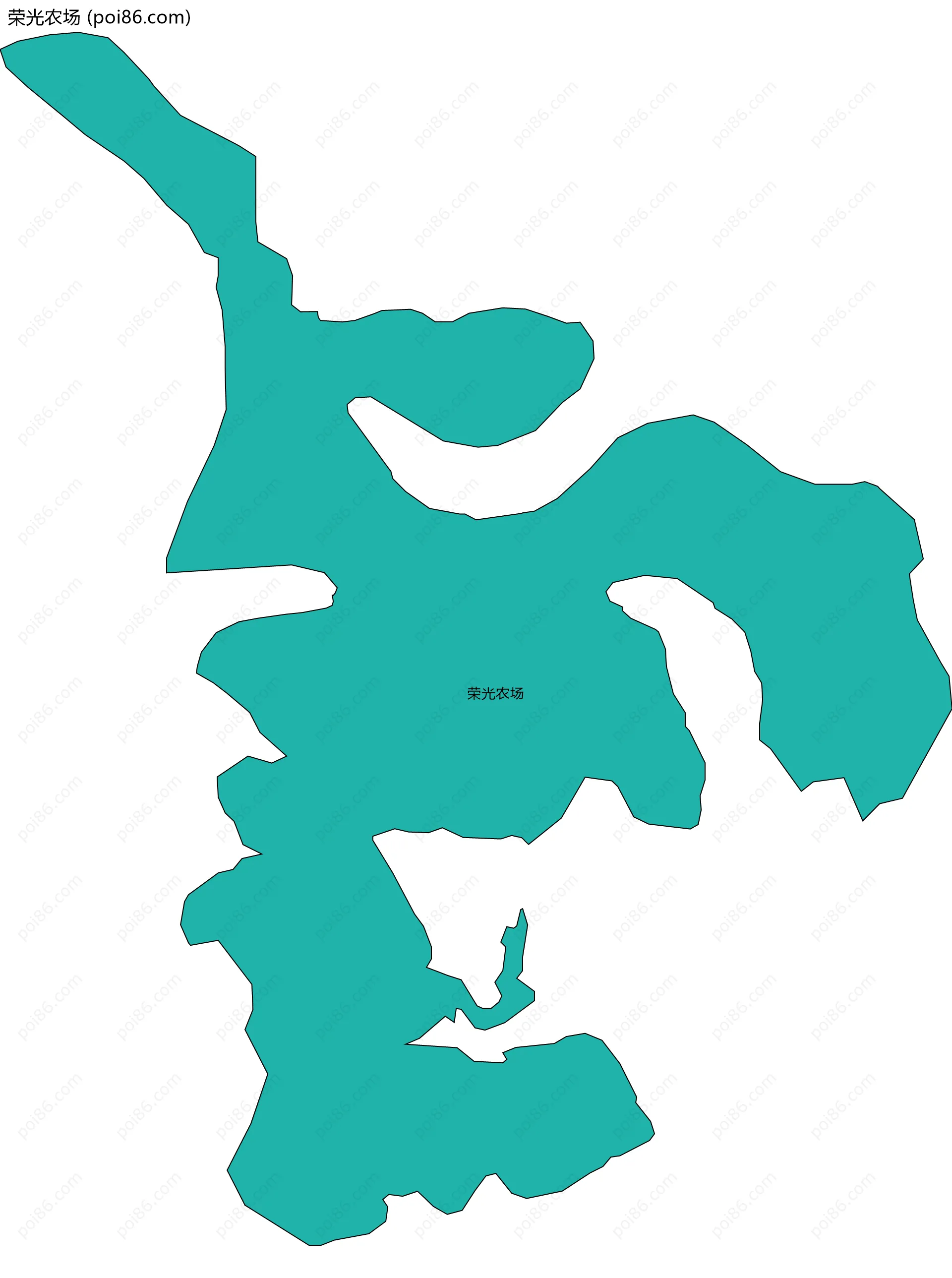 荣光农场边界地图