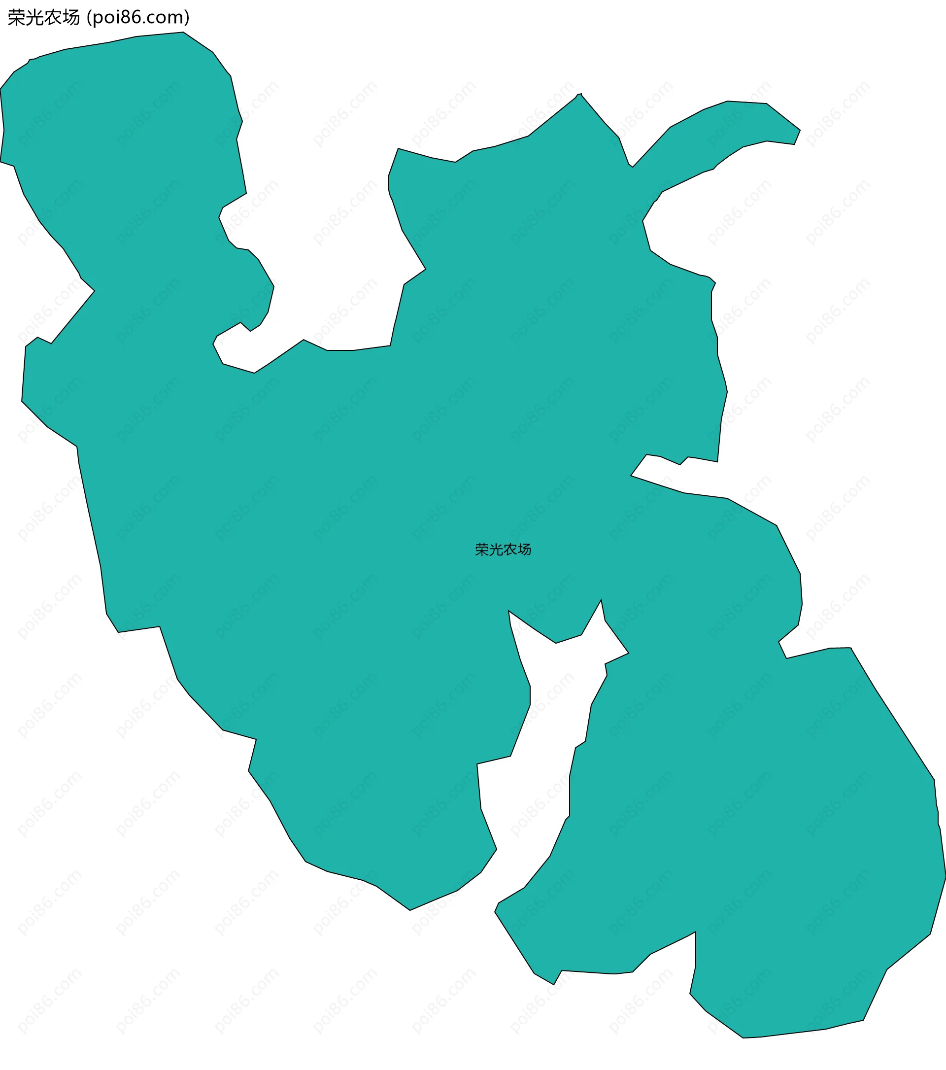 荣光农场边界地图