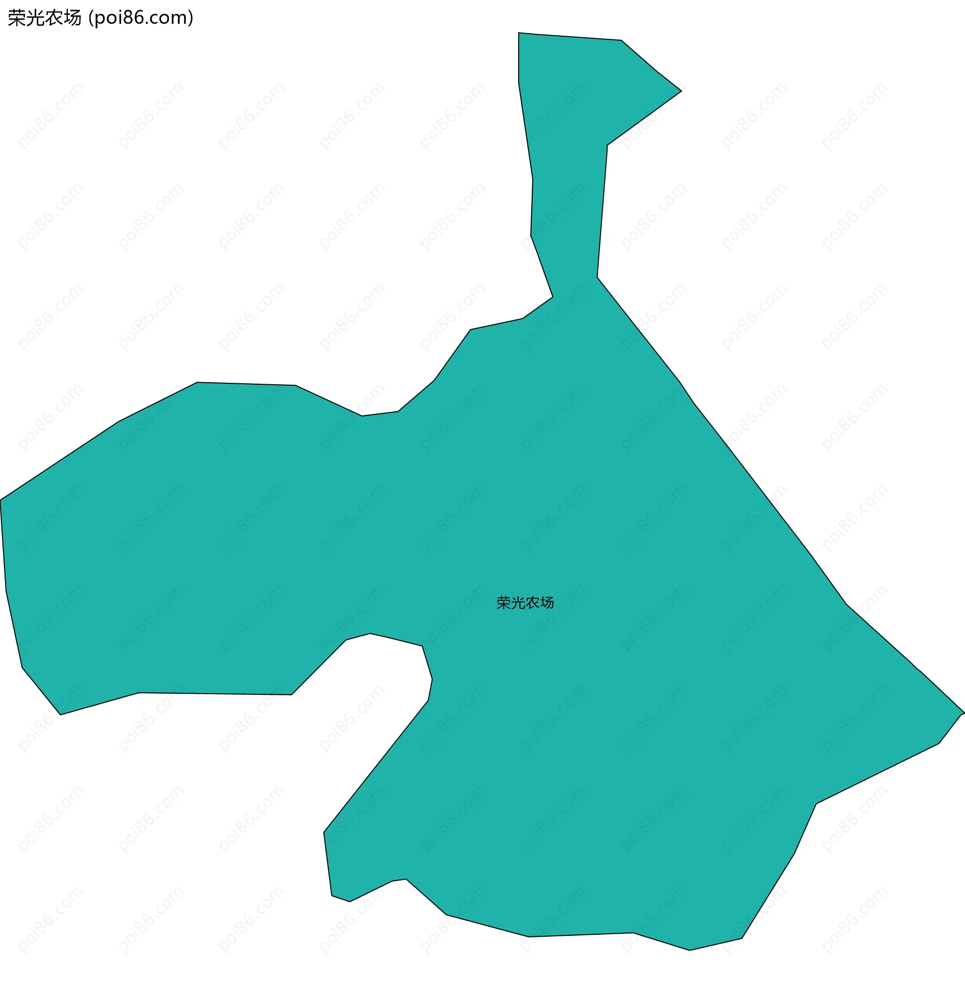荣光农场边界地图