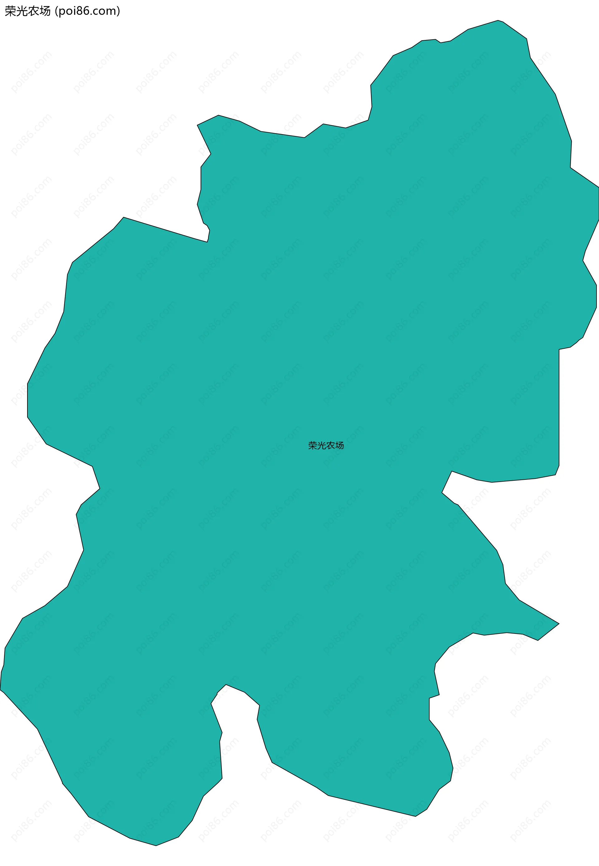 荣光农场边界地图