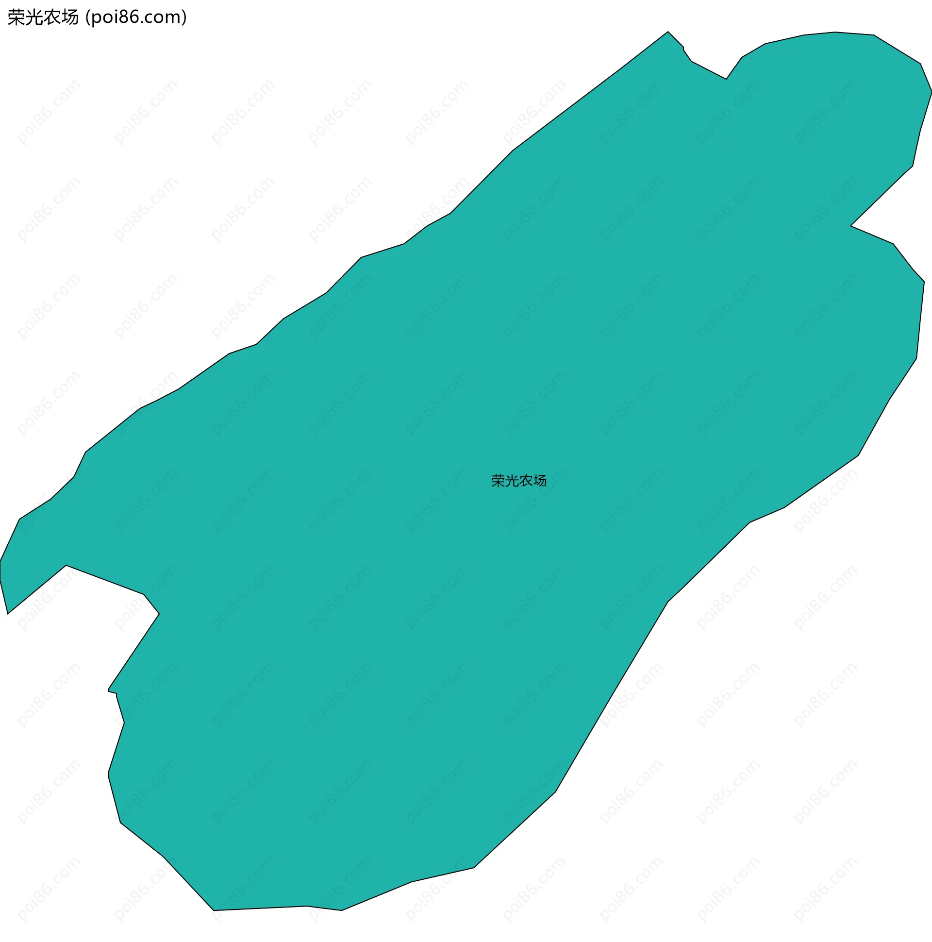 荣光农场边界地图