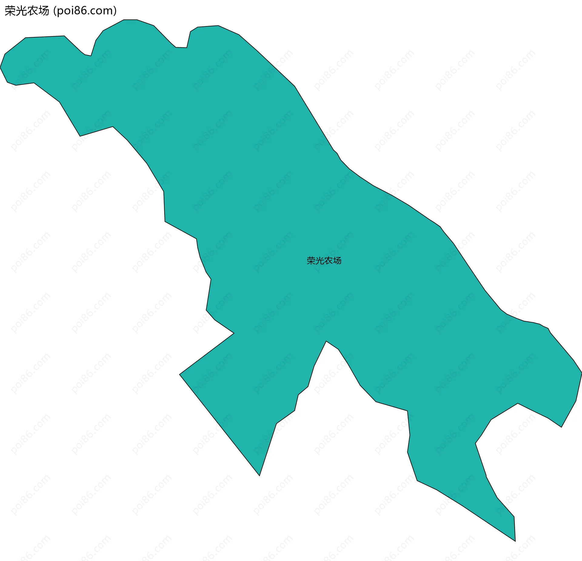 荣光农场边界地图