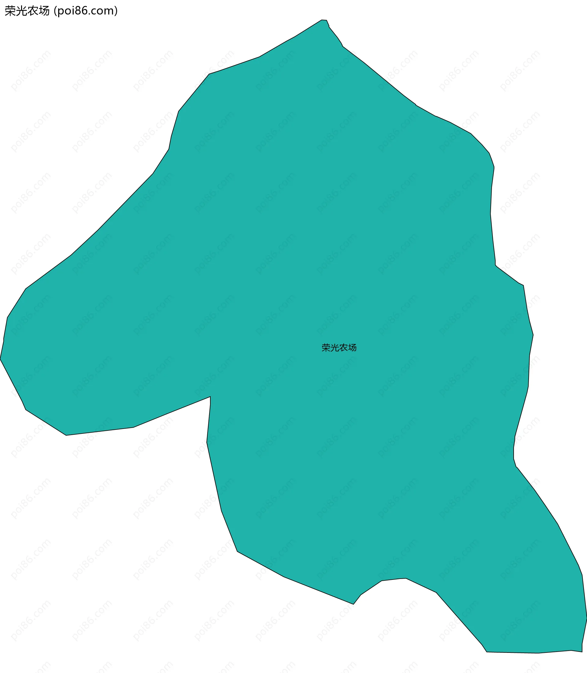 荣光农场边界地图