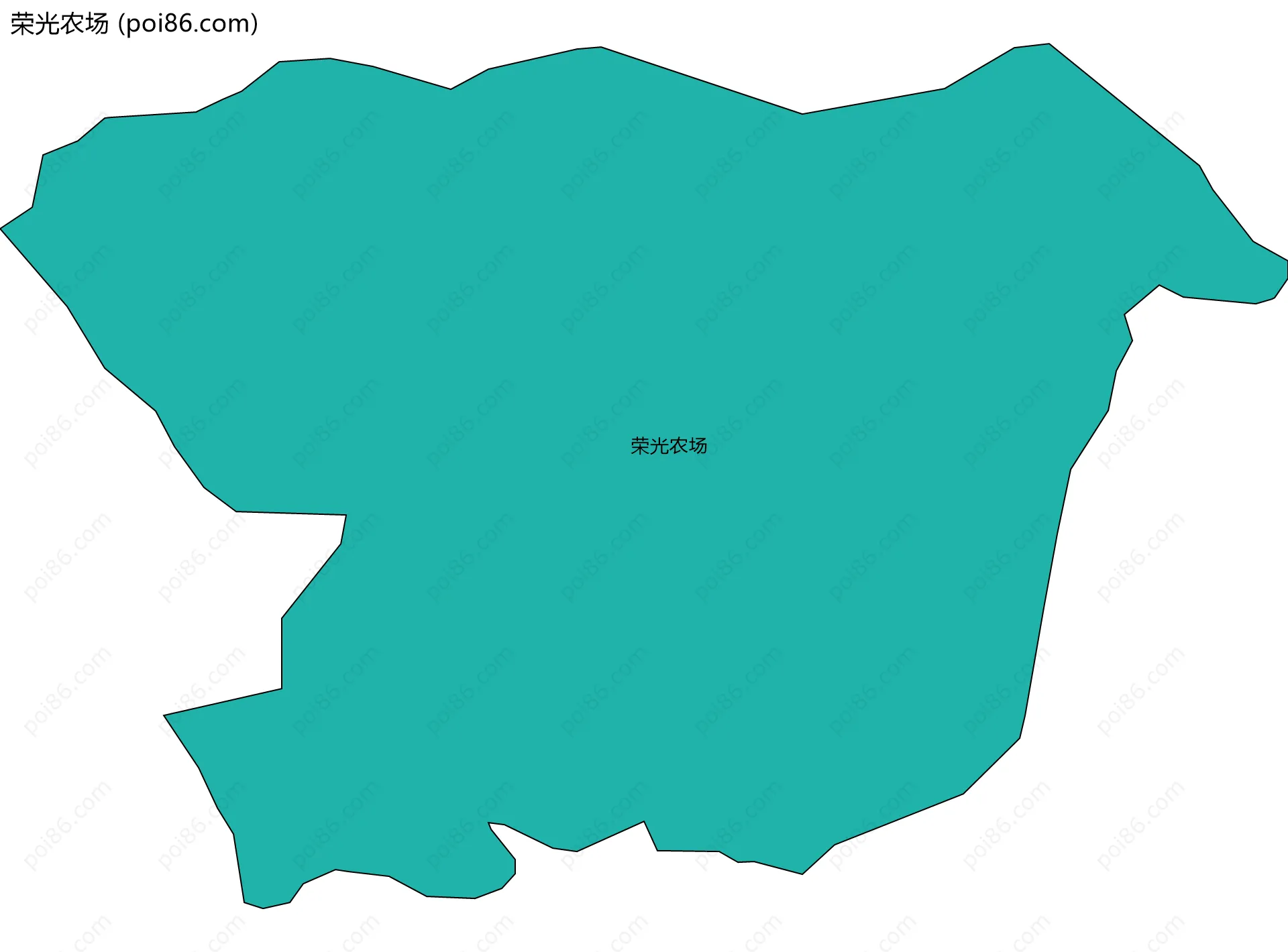 荣光农场边界地图