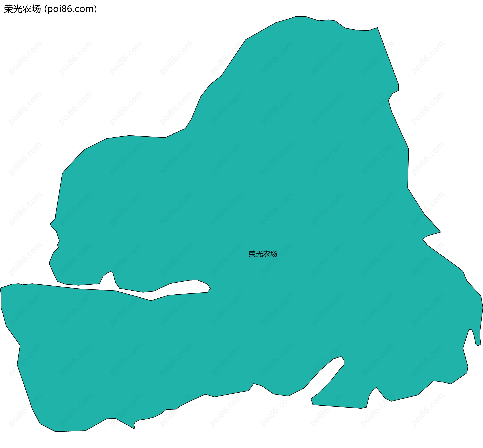 荣光农场边界地图