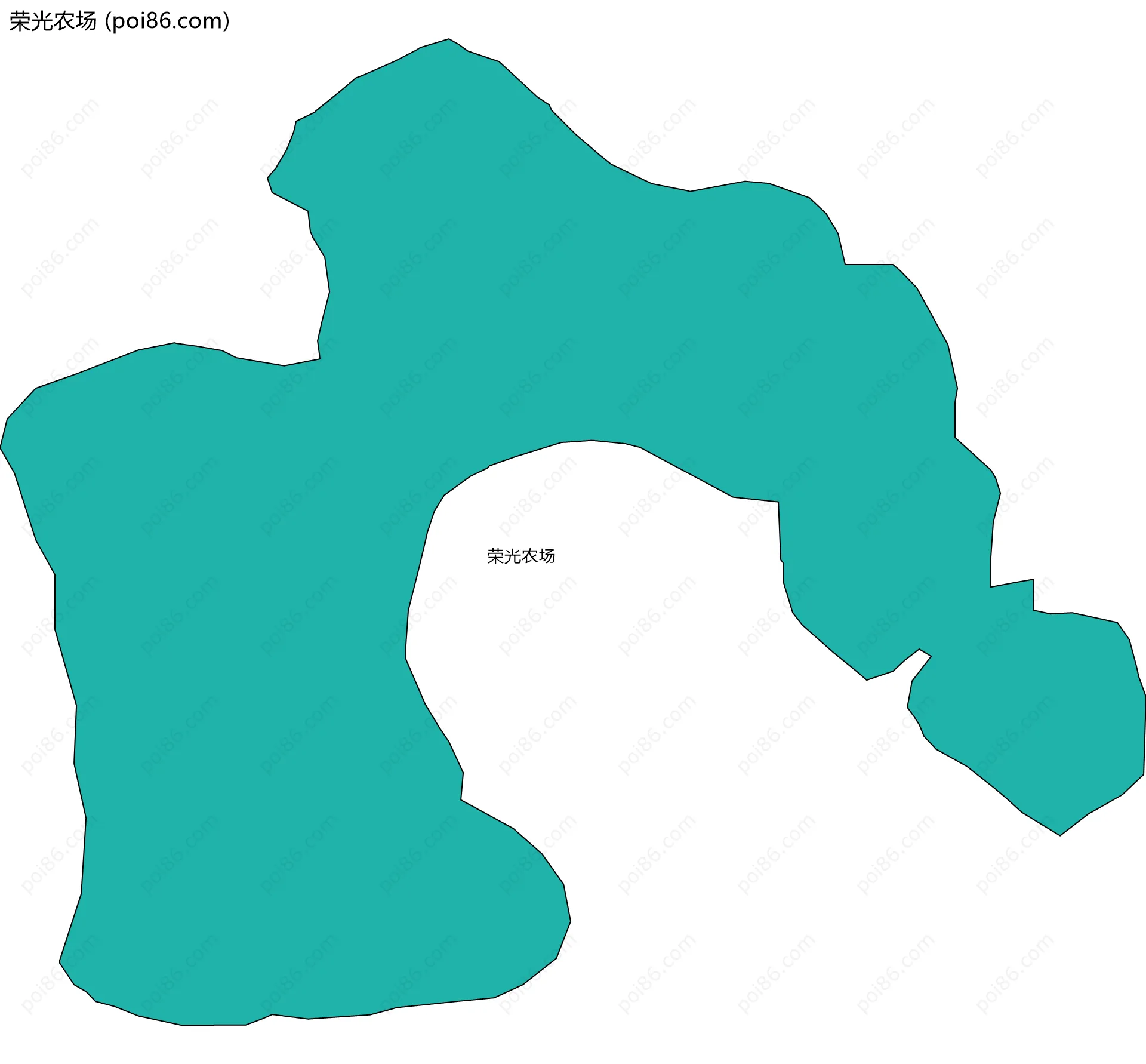 荣光农场边界地图