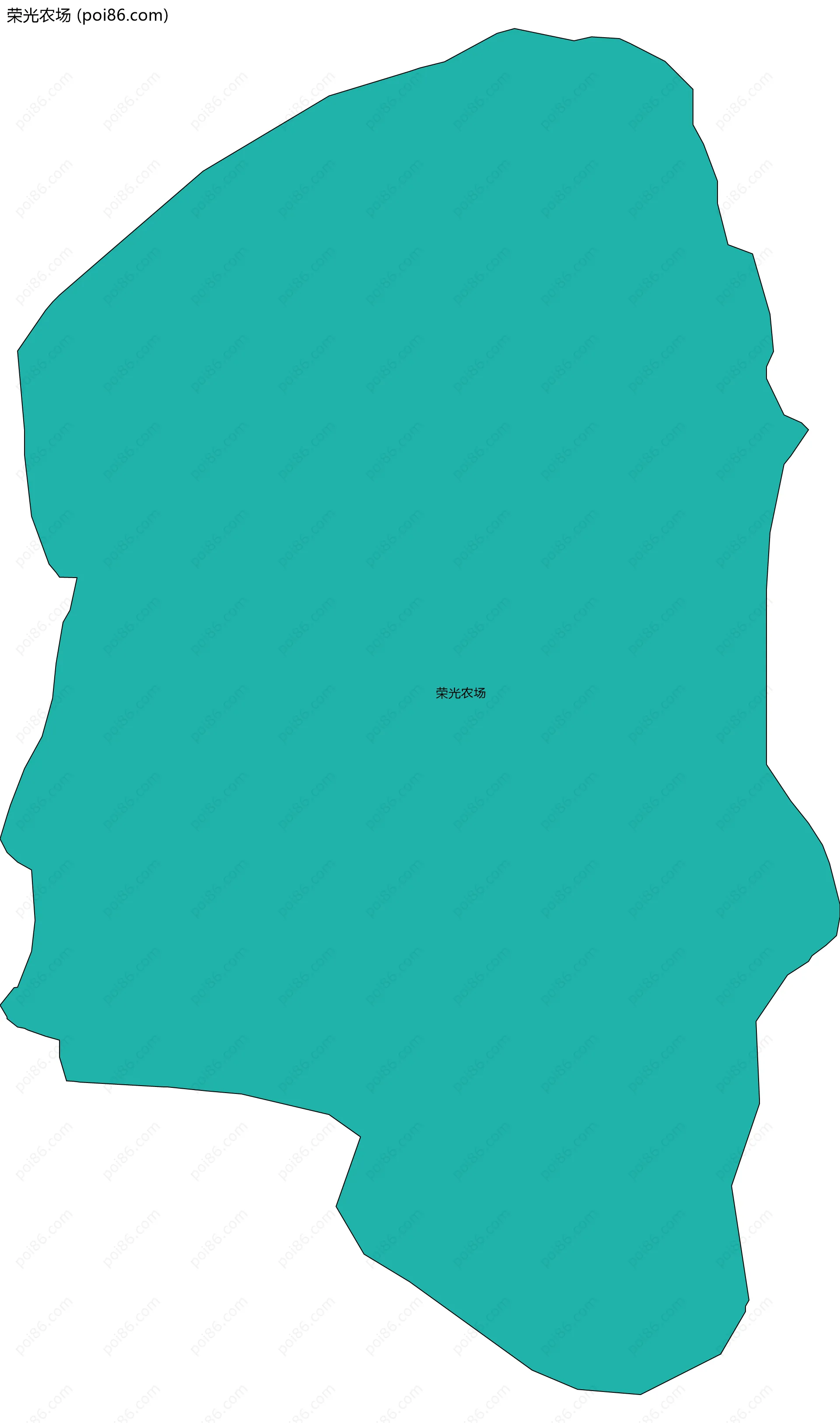 荣光农场边界地图