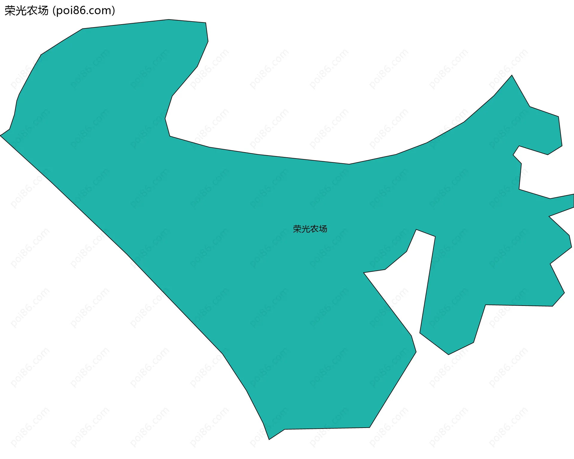 荣光农场边界地图