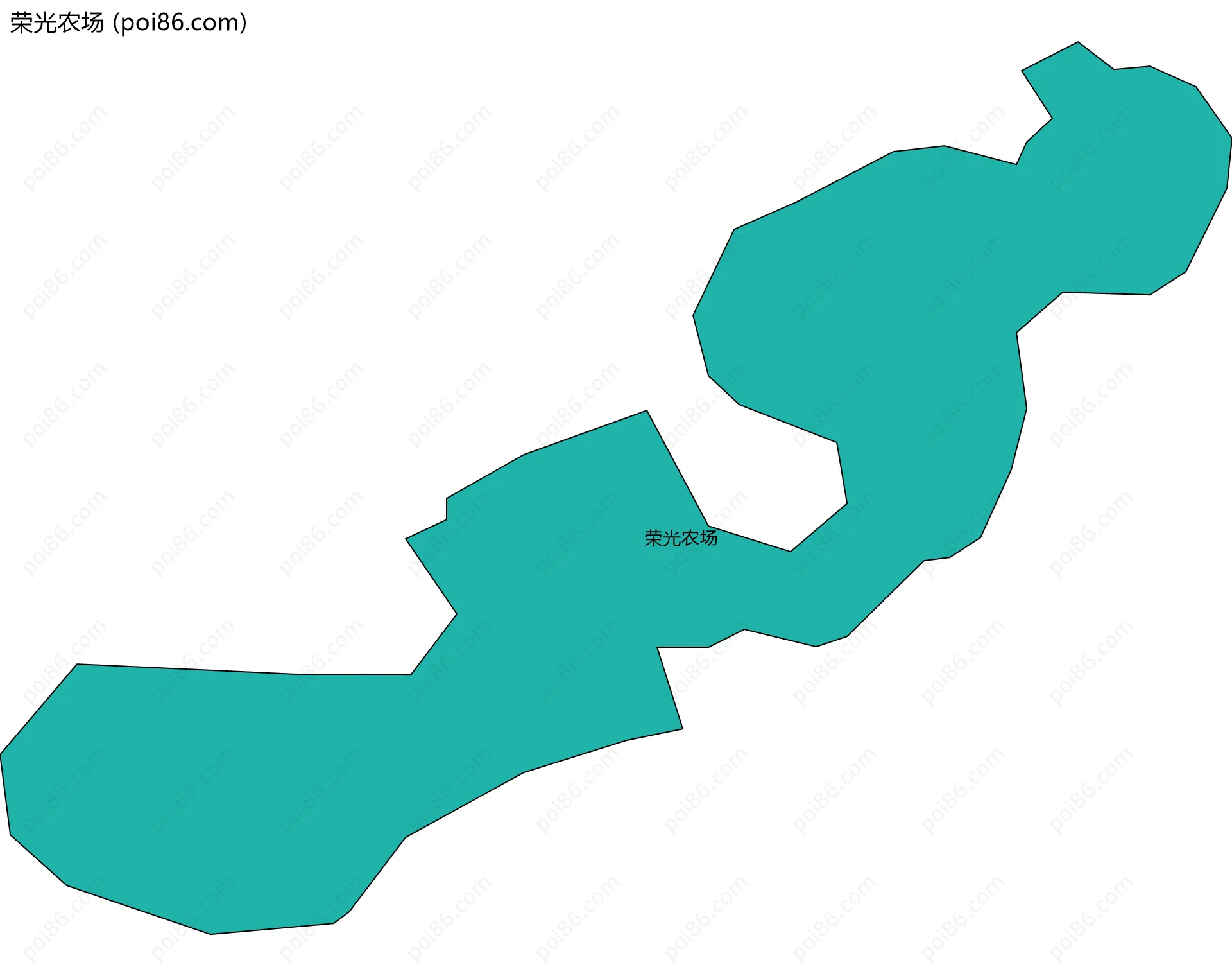 荣光农场边界地图