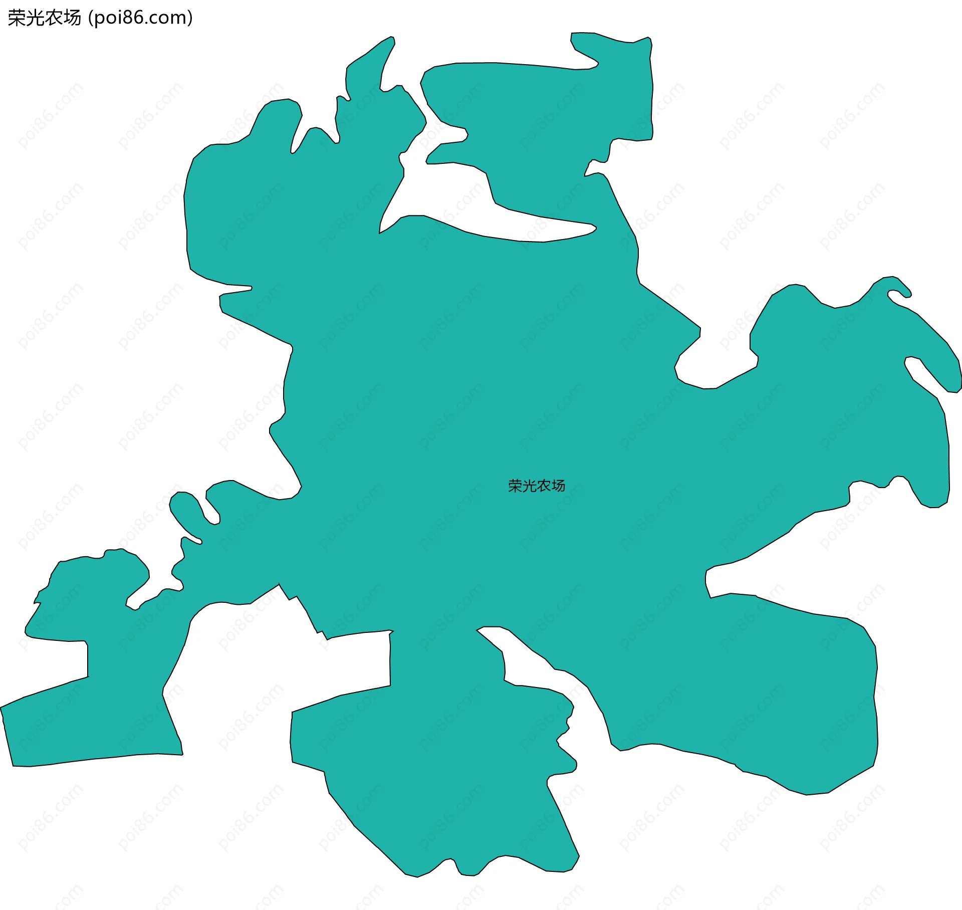 荣光农场边界地图