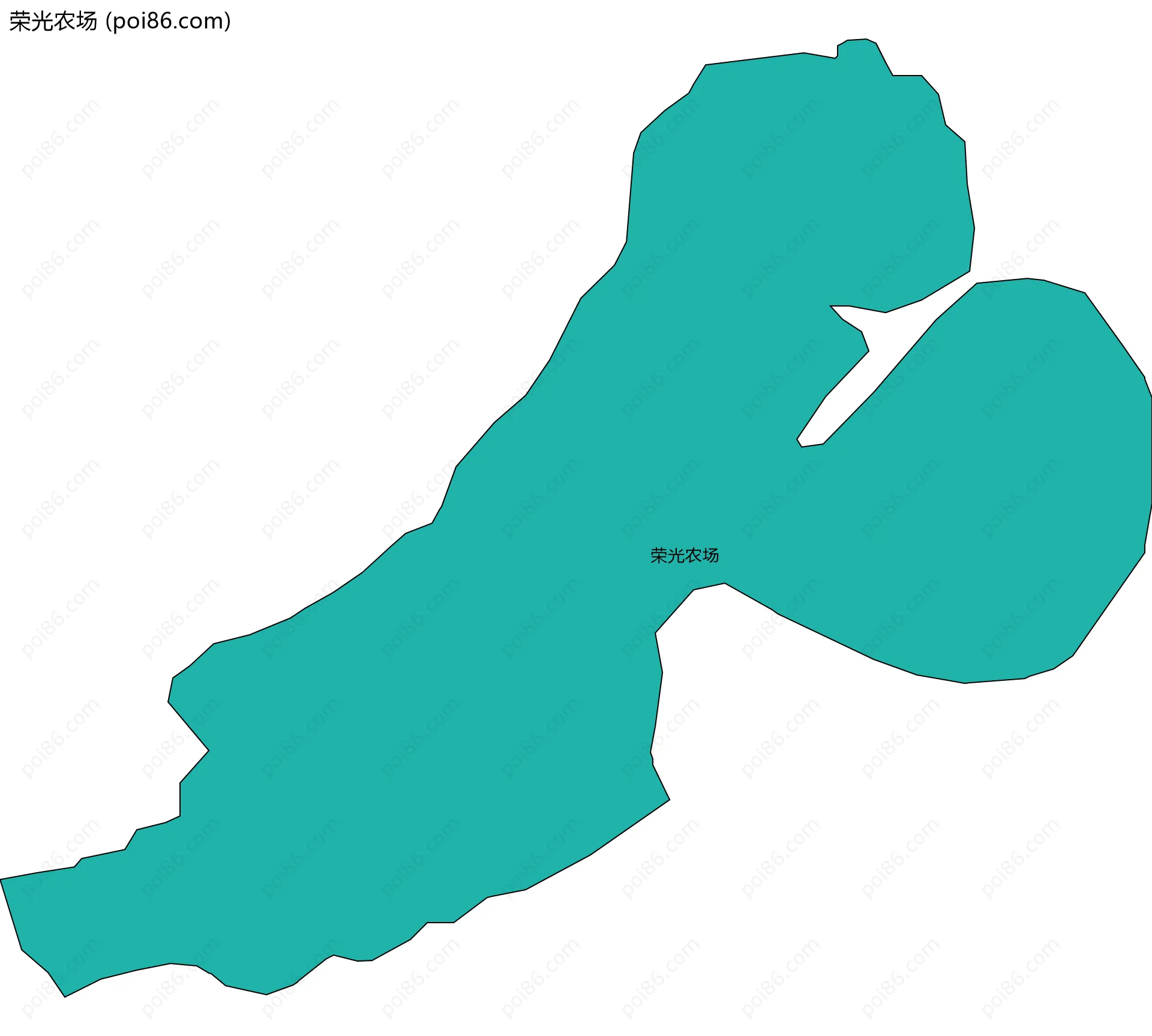 荣光农场边界地图