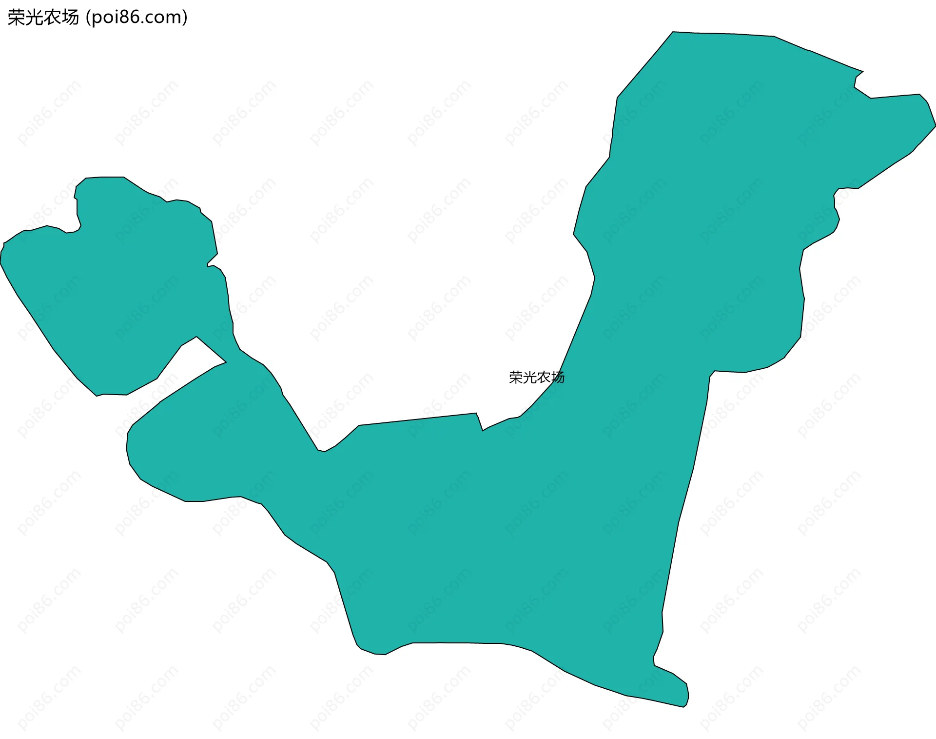 荣光农场边界地图