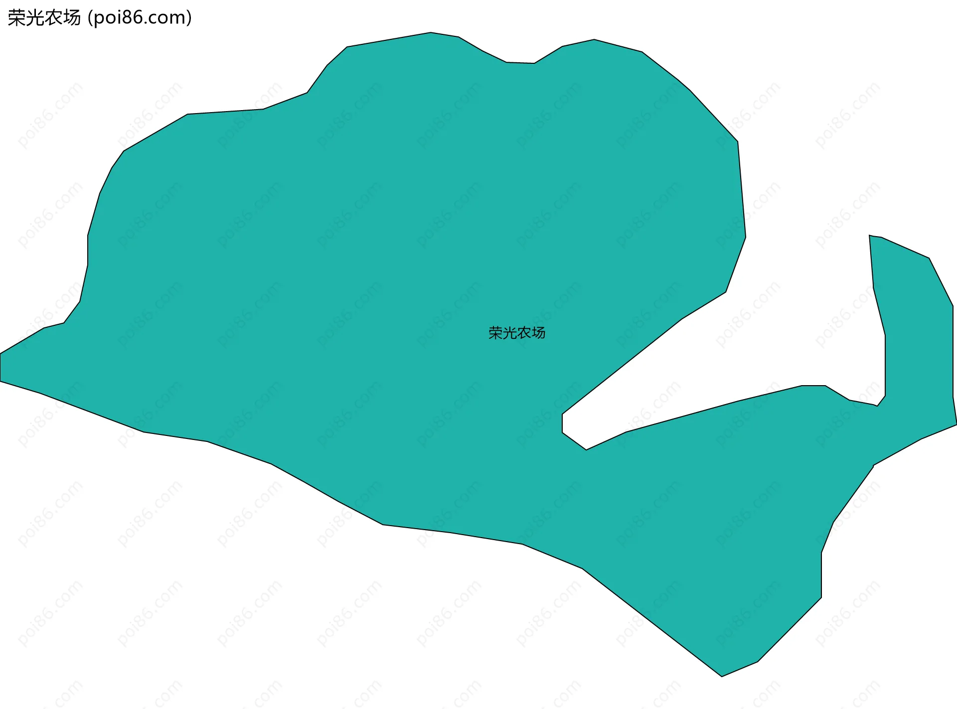 荣光农场边界地图