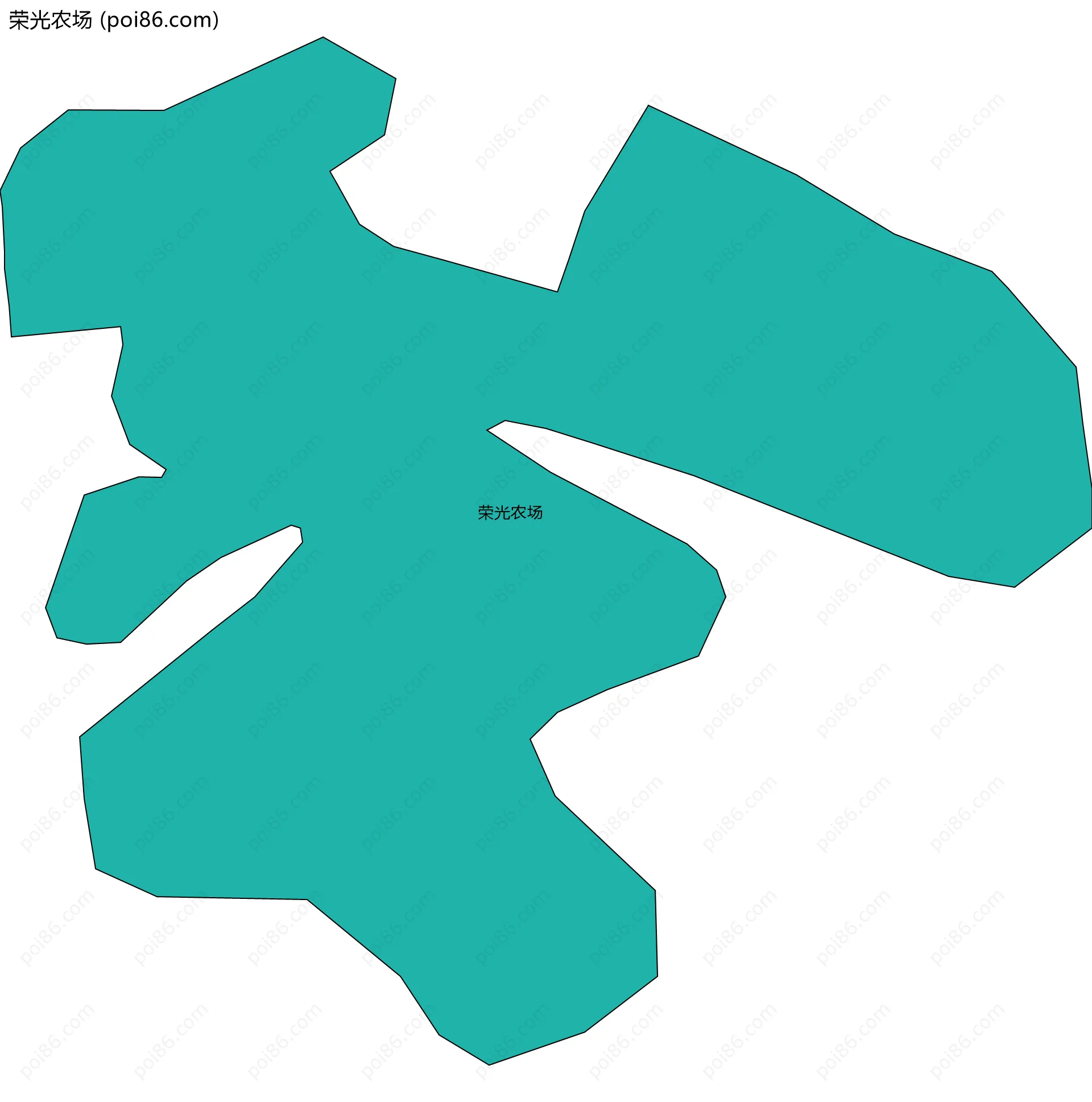 荣光农场边界地图