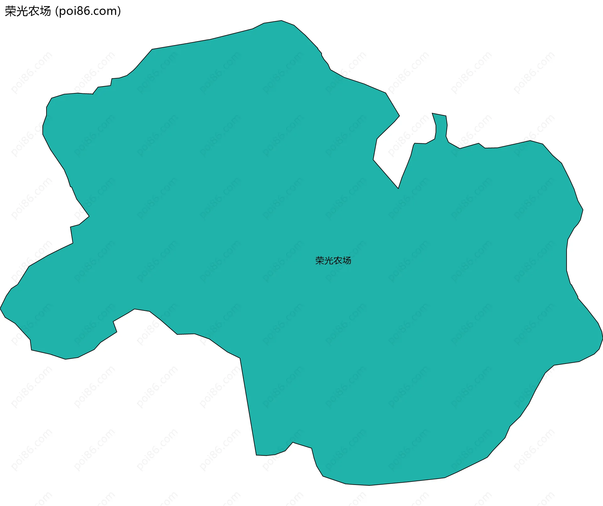 荣光农场边界地图