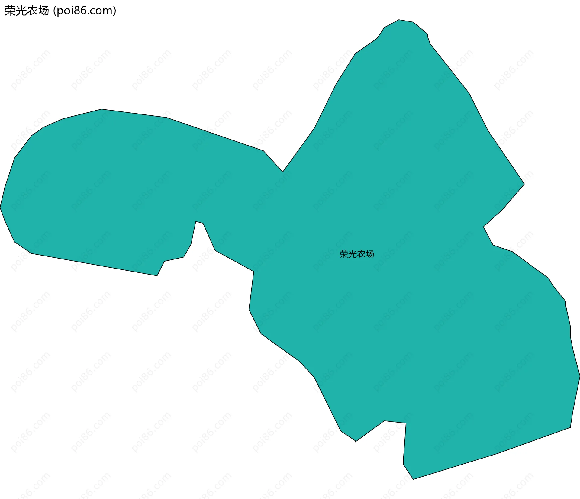 荣光农场边界地图