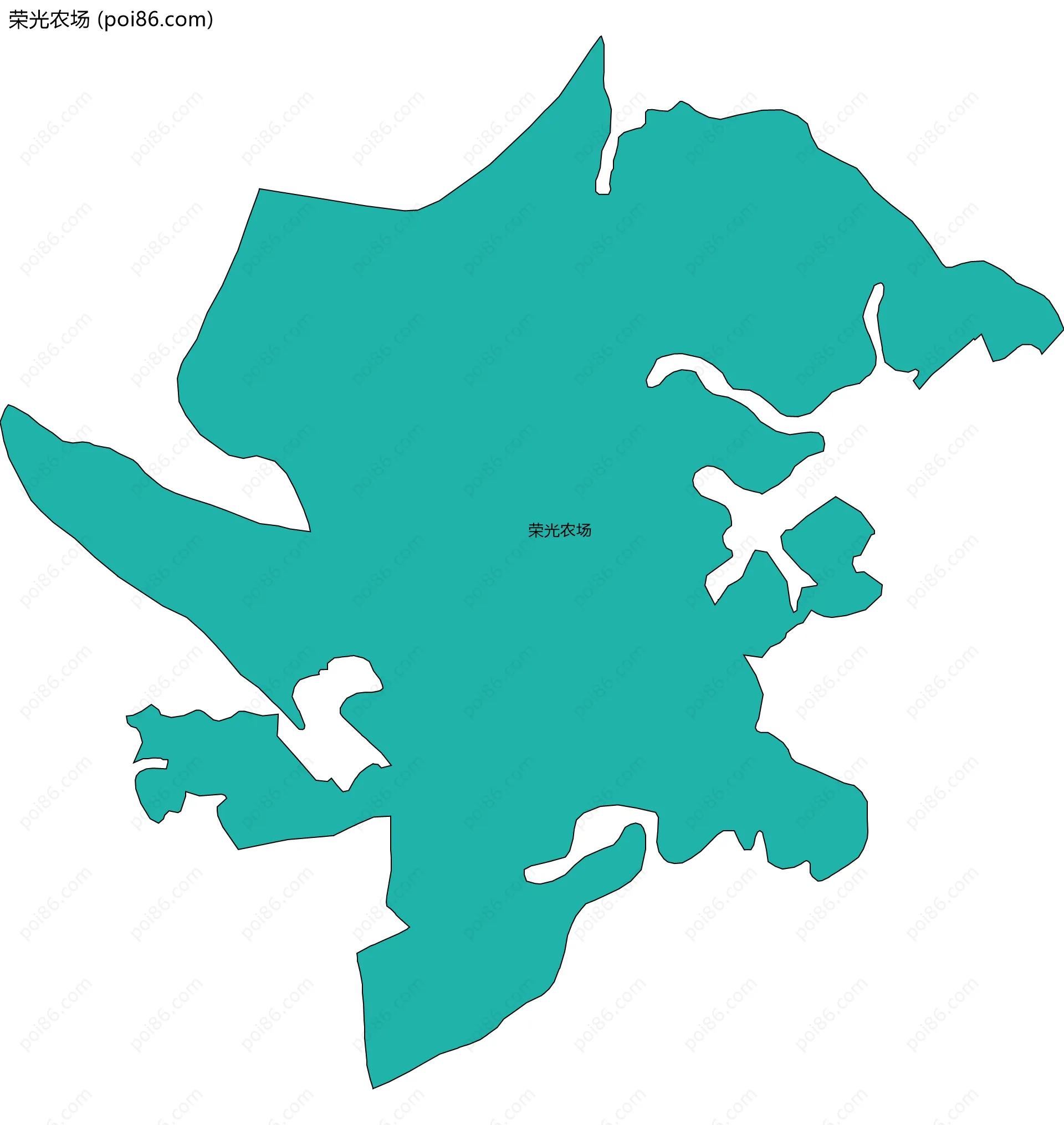 荣光农场边界地图