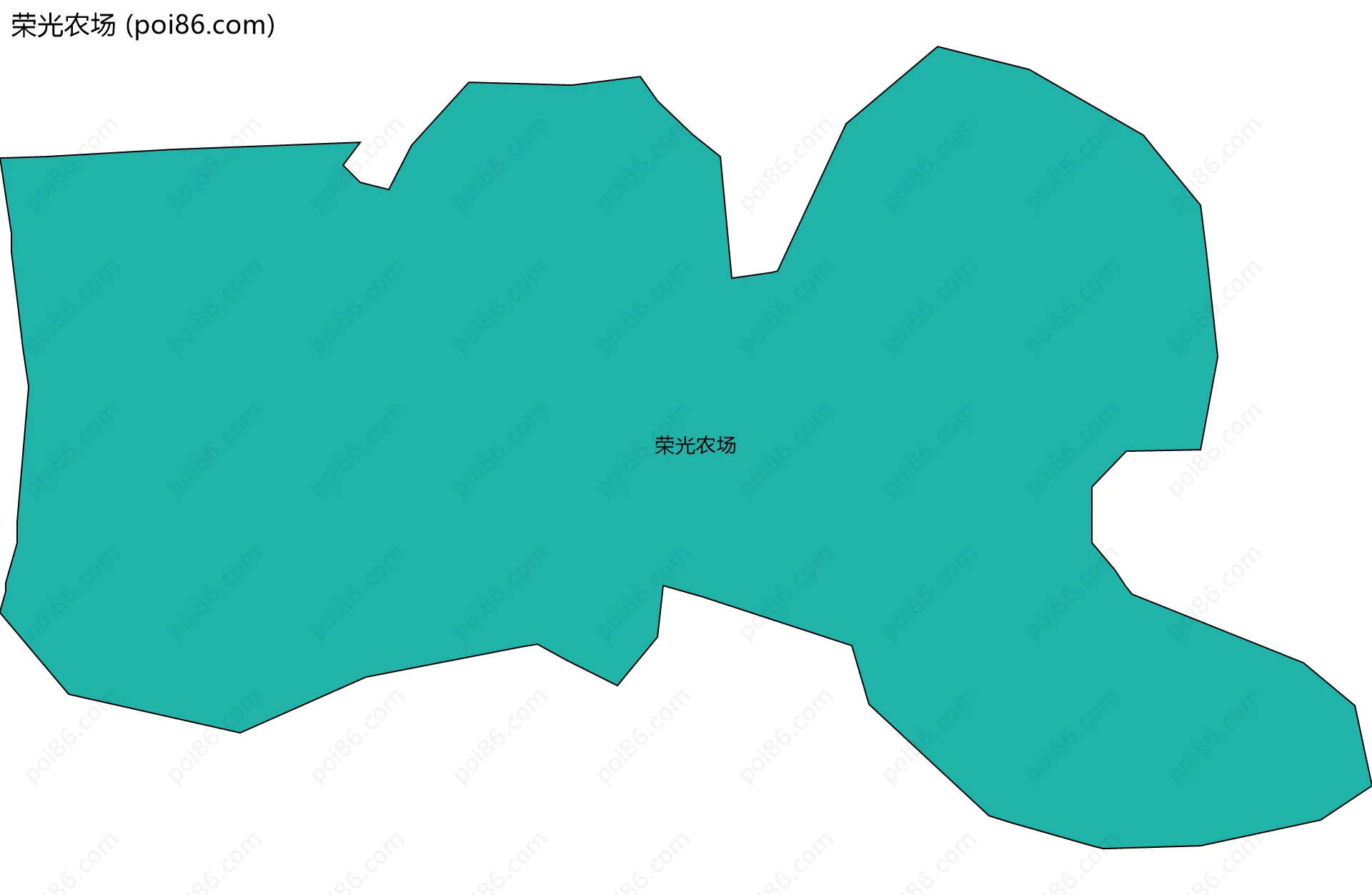 荣光农场边界地图