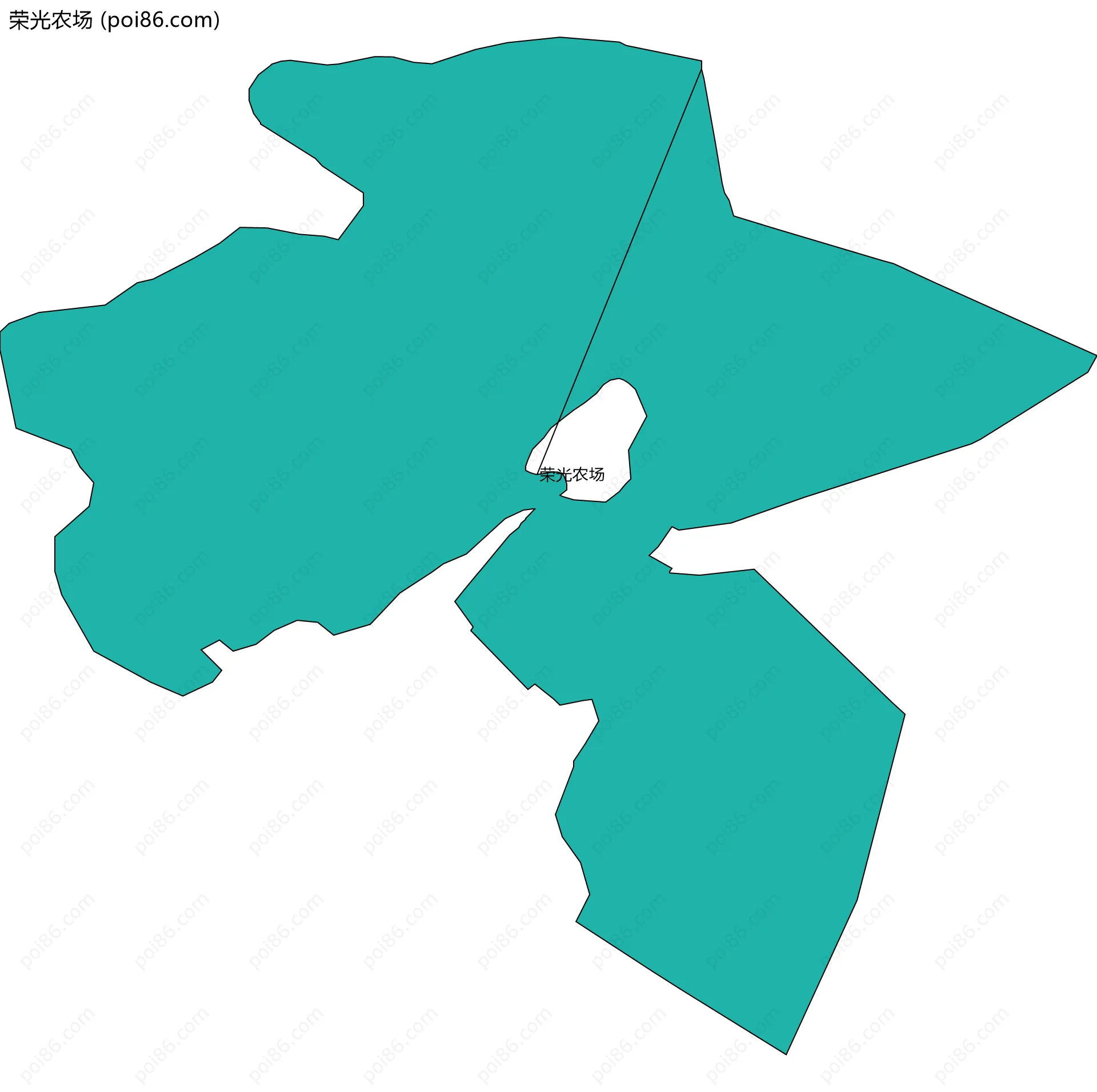 荣光农场边界地图