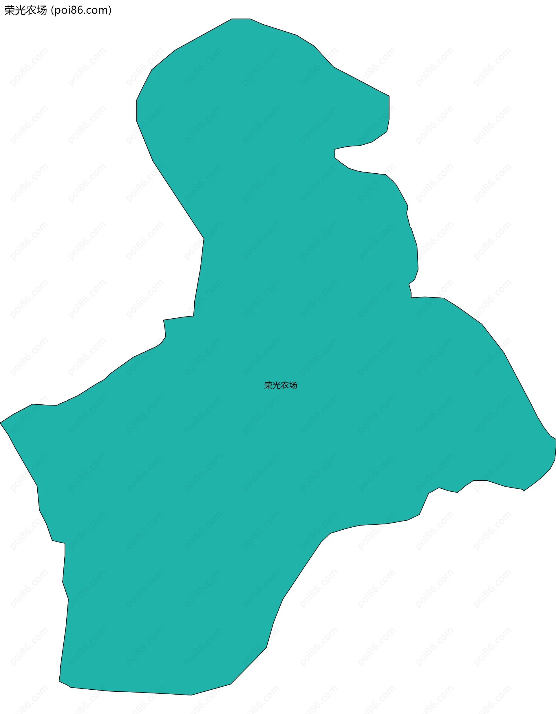 荣光农场边界地图