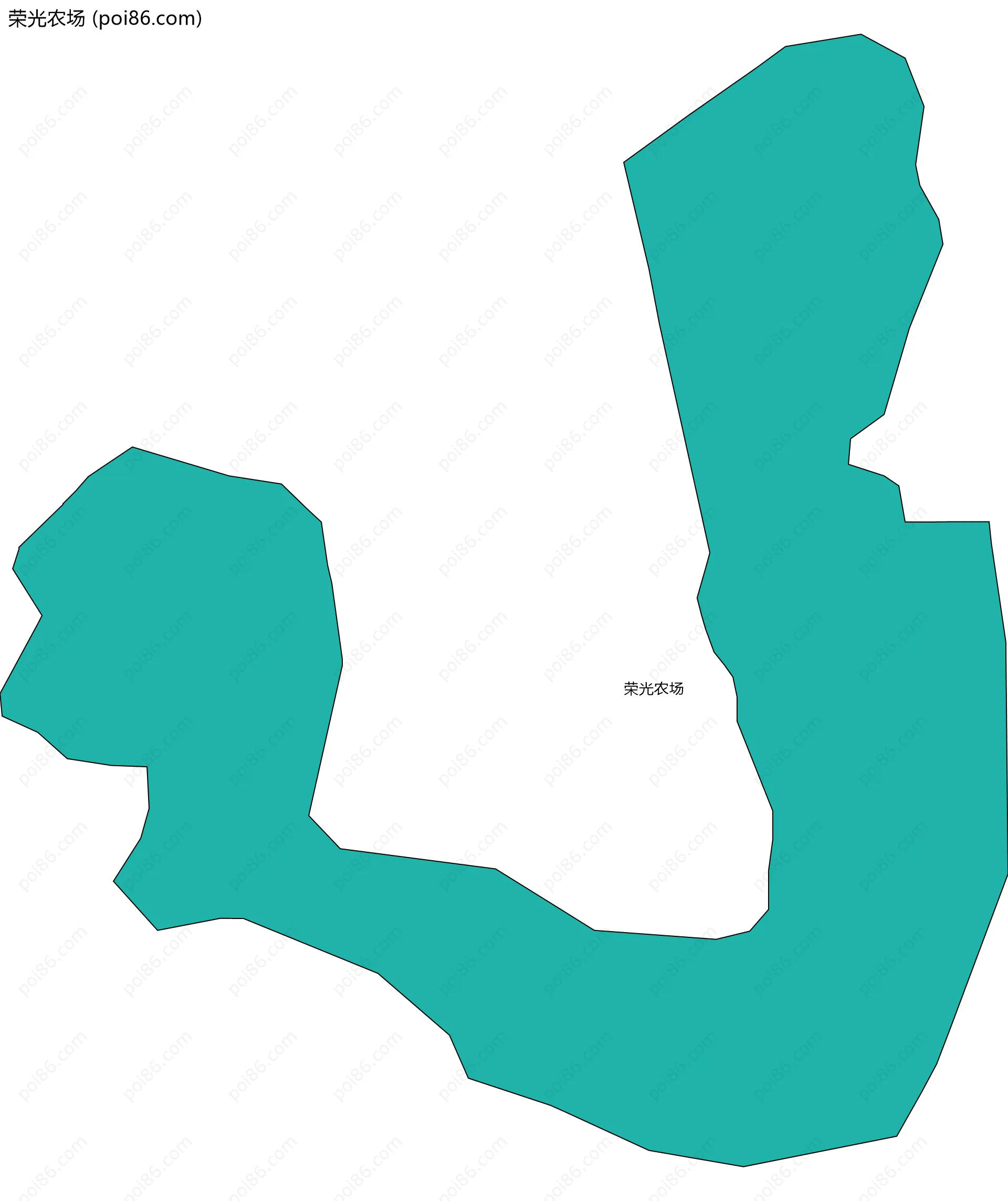 荣光农场边界地图