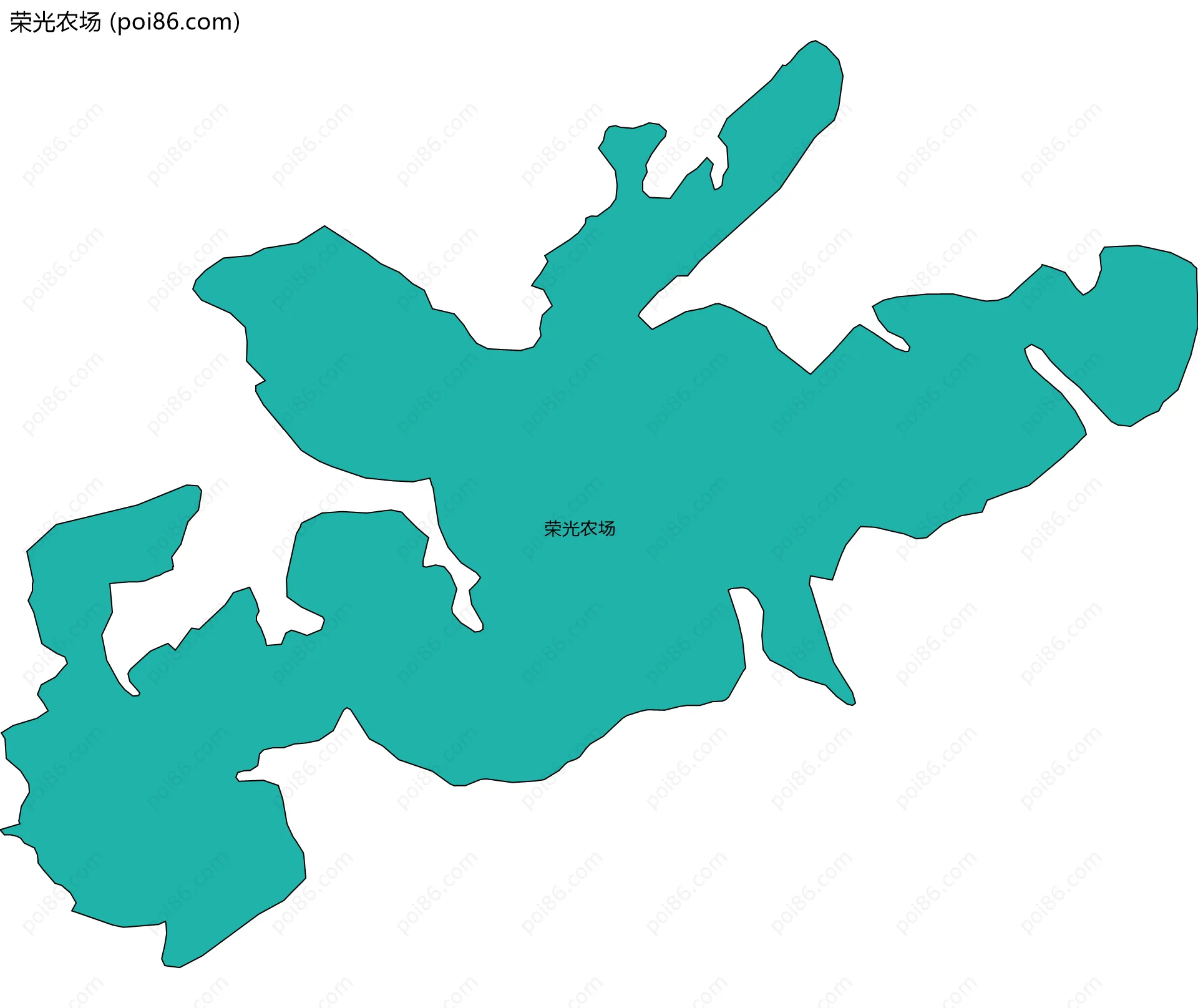 荣光农场边界地图