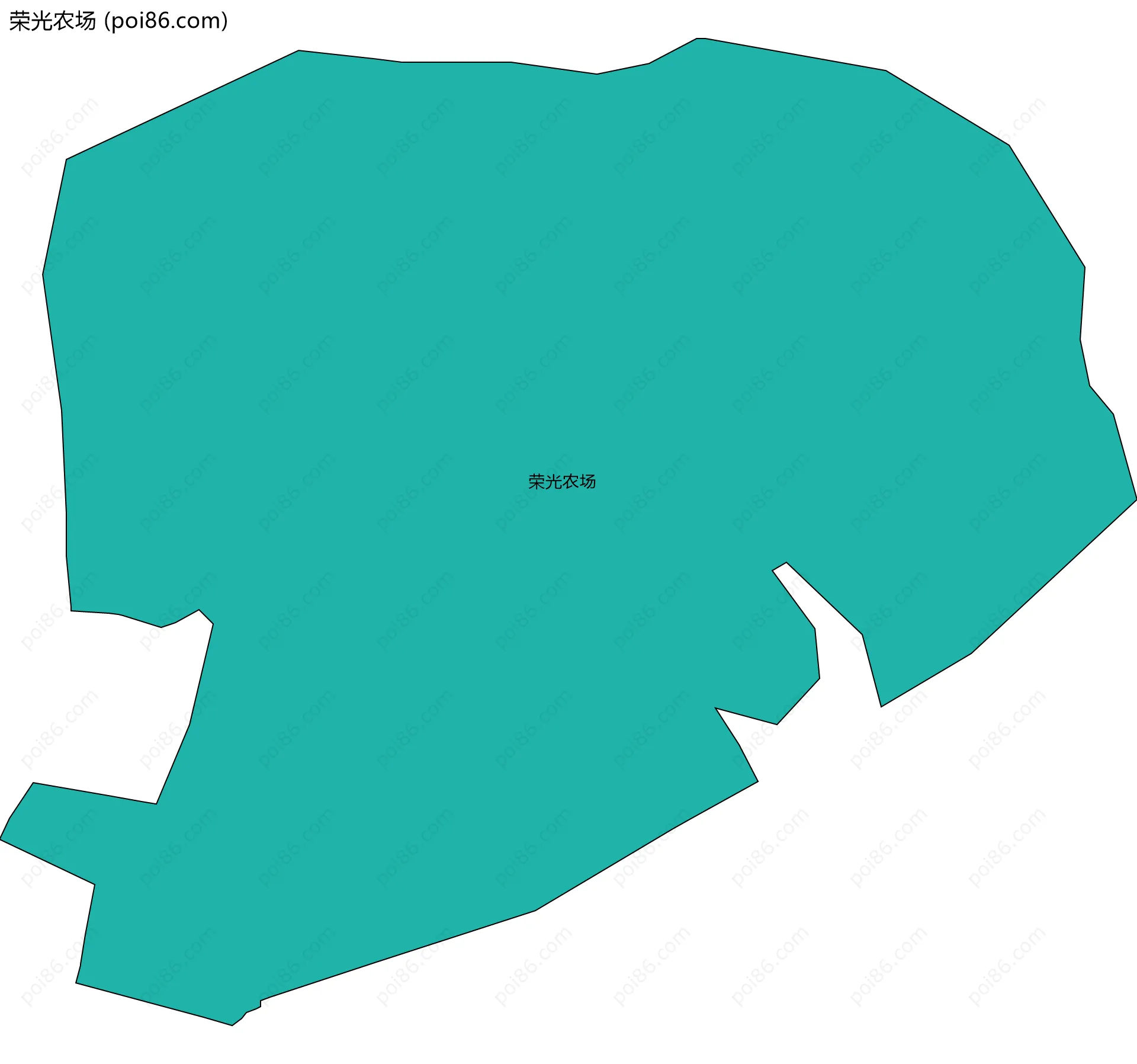 荣光农场边界地图