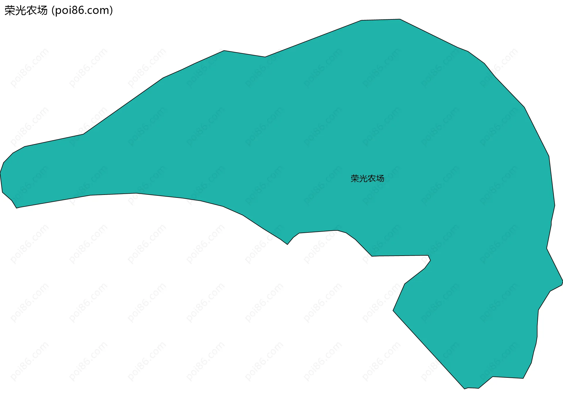 荣光农场边界地图