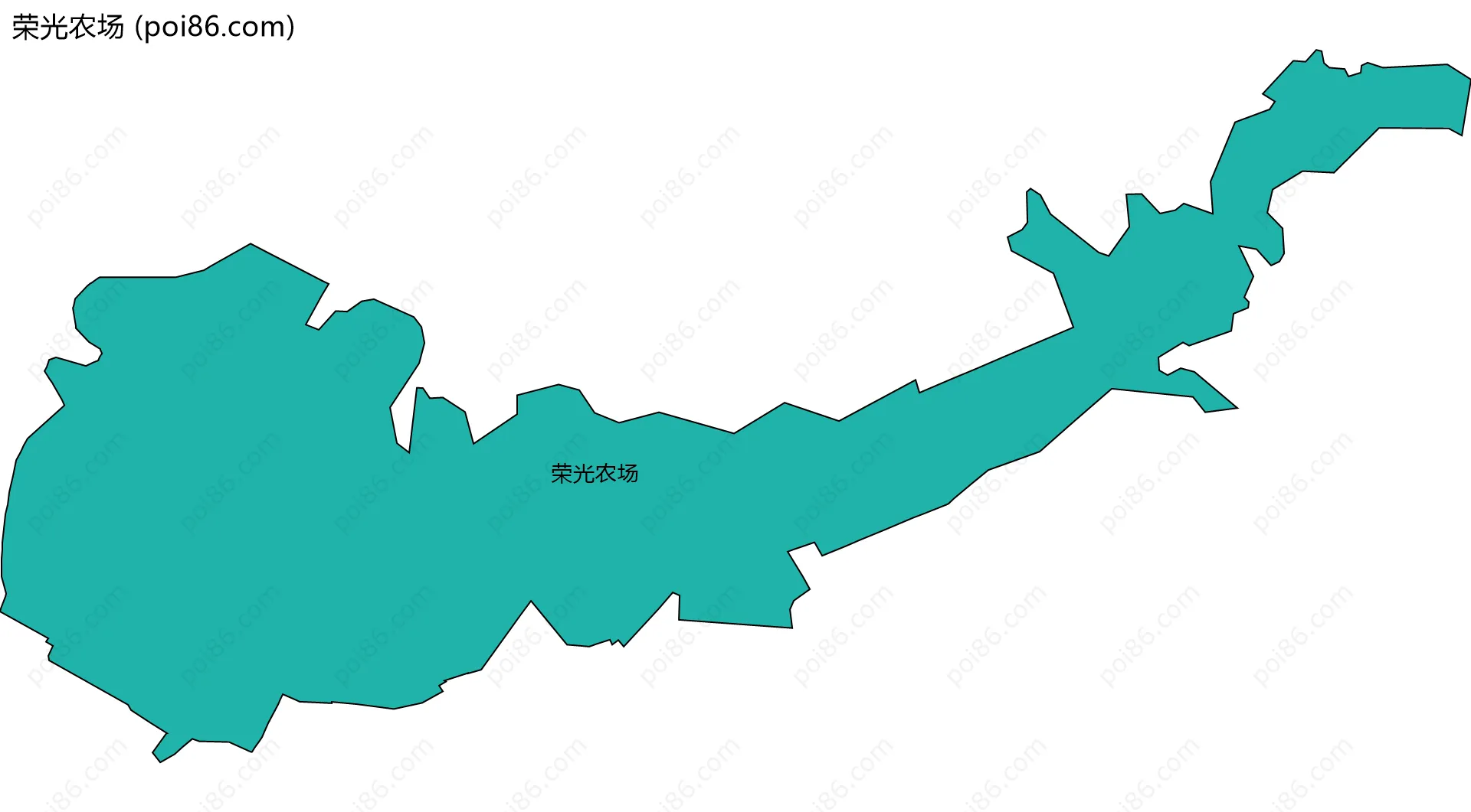 荣光农场边界地图