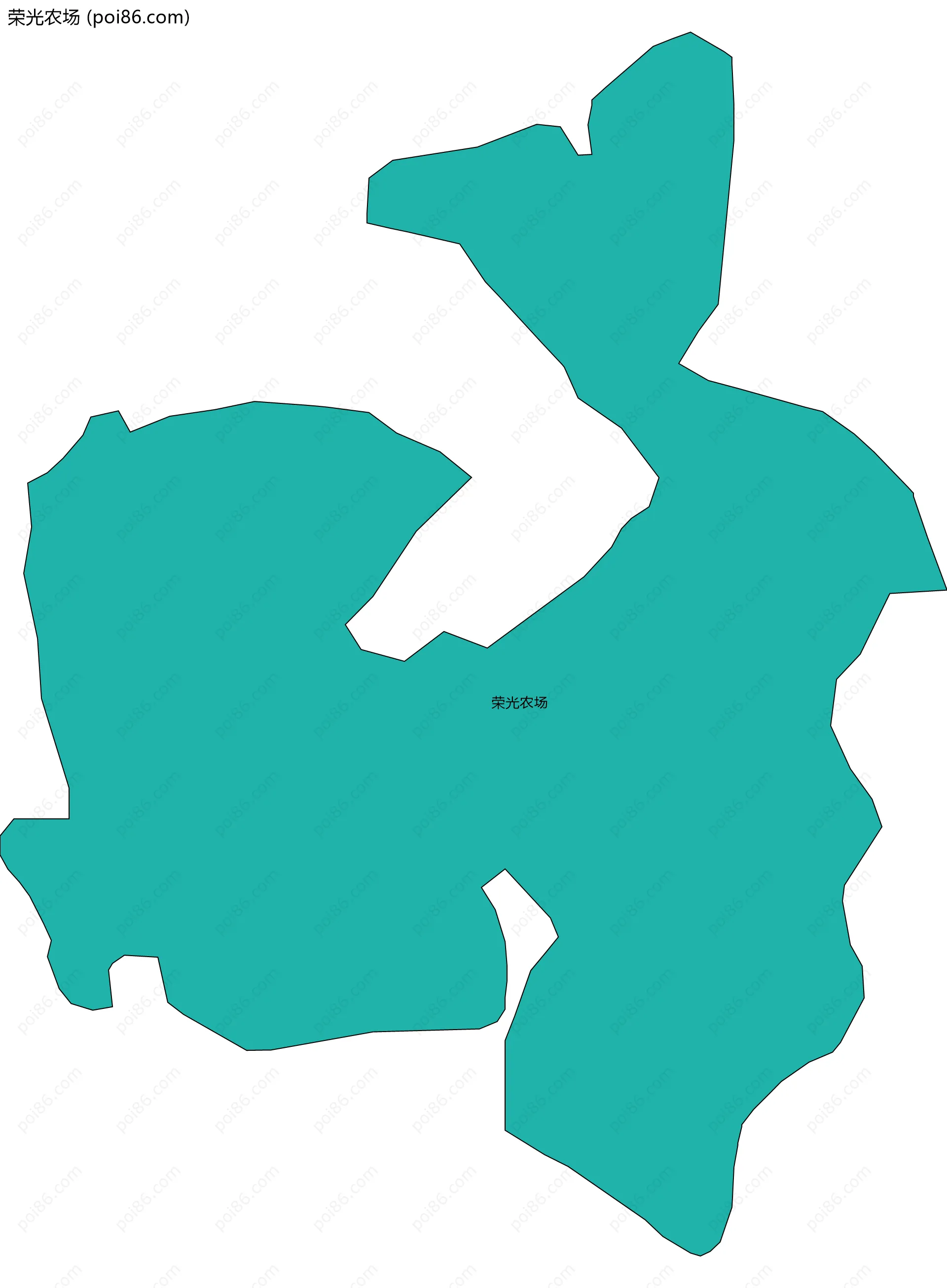 荣光农场边界地图