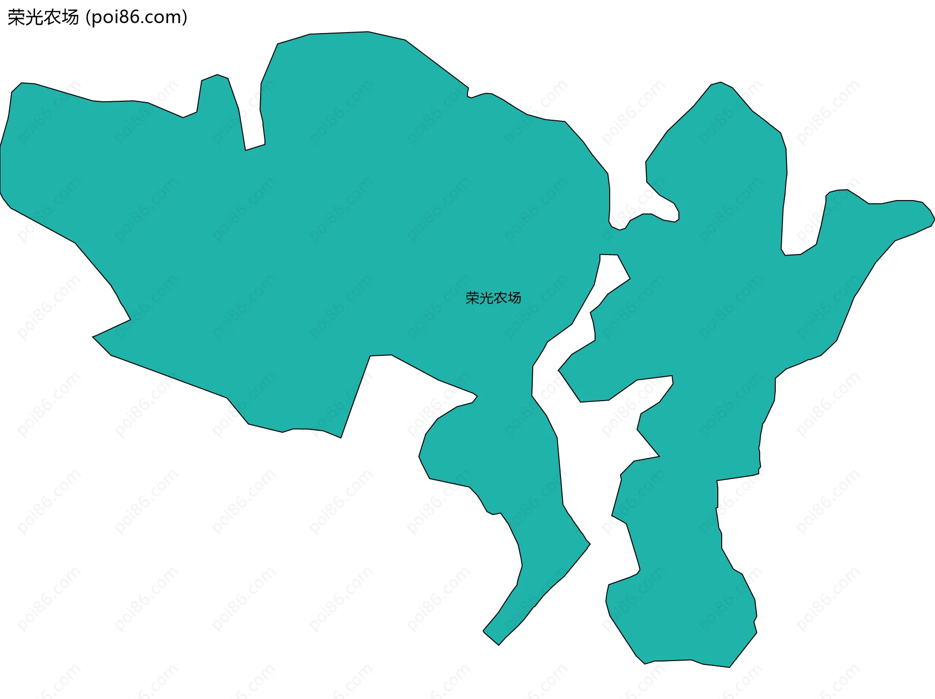 荣光农场边界地图