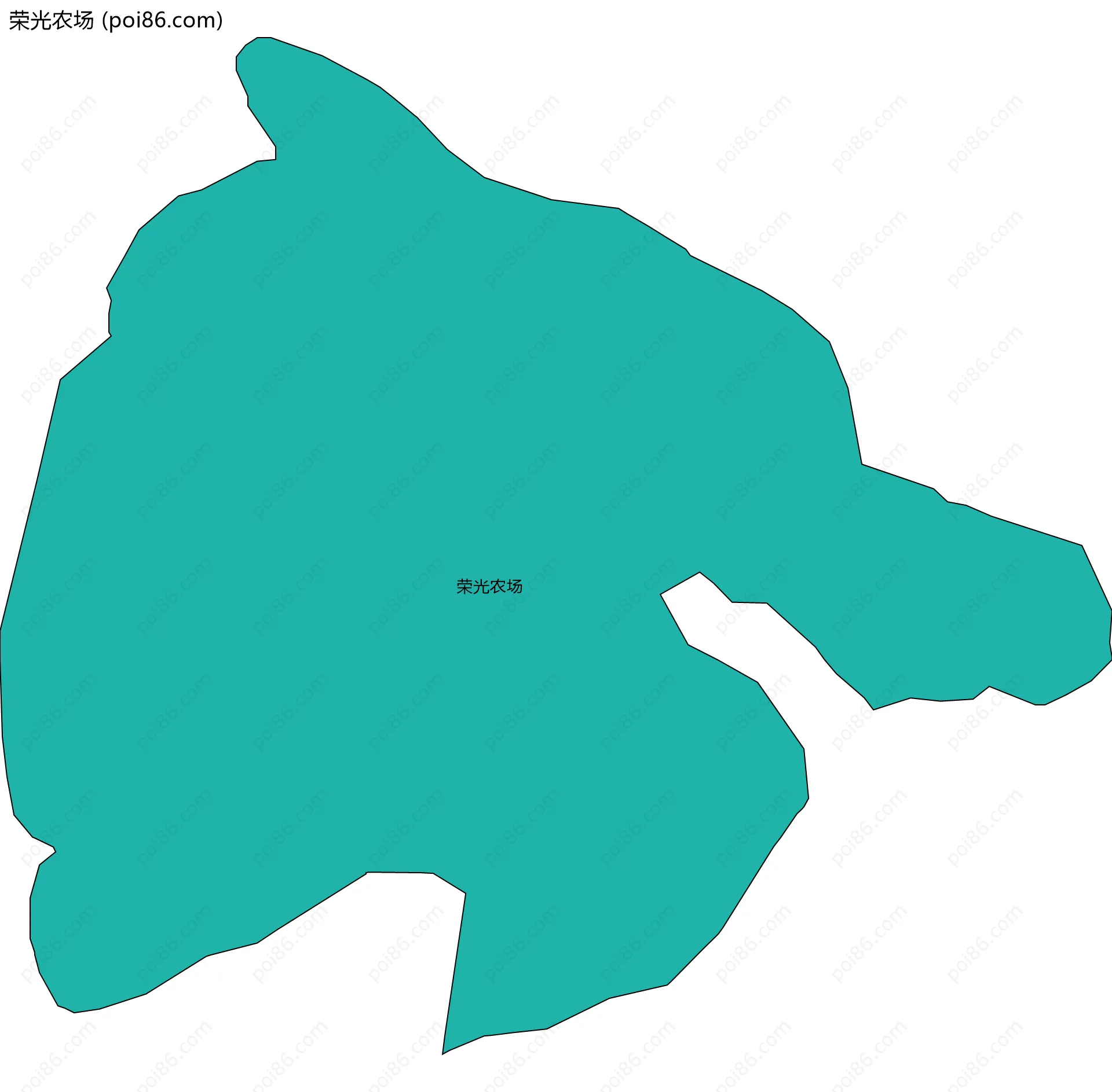 荣光农场边界地图