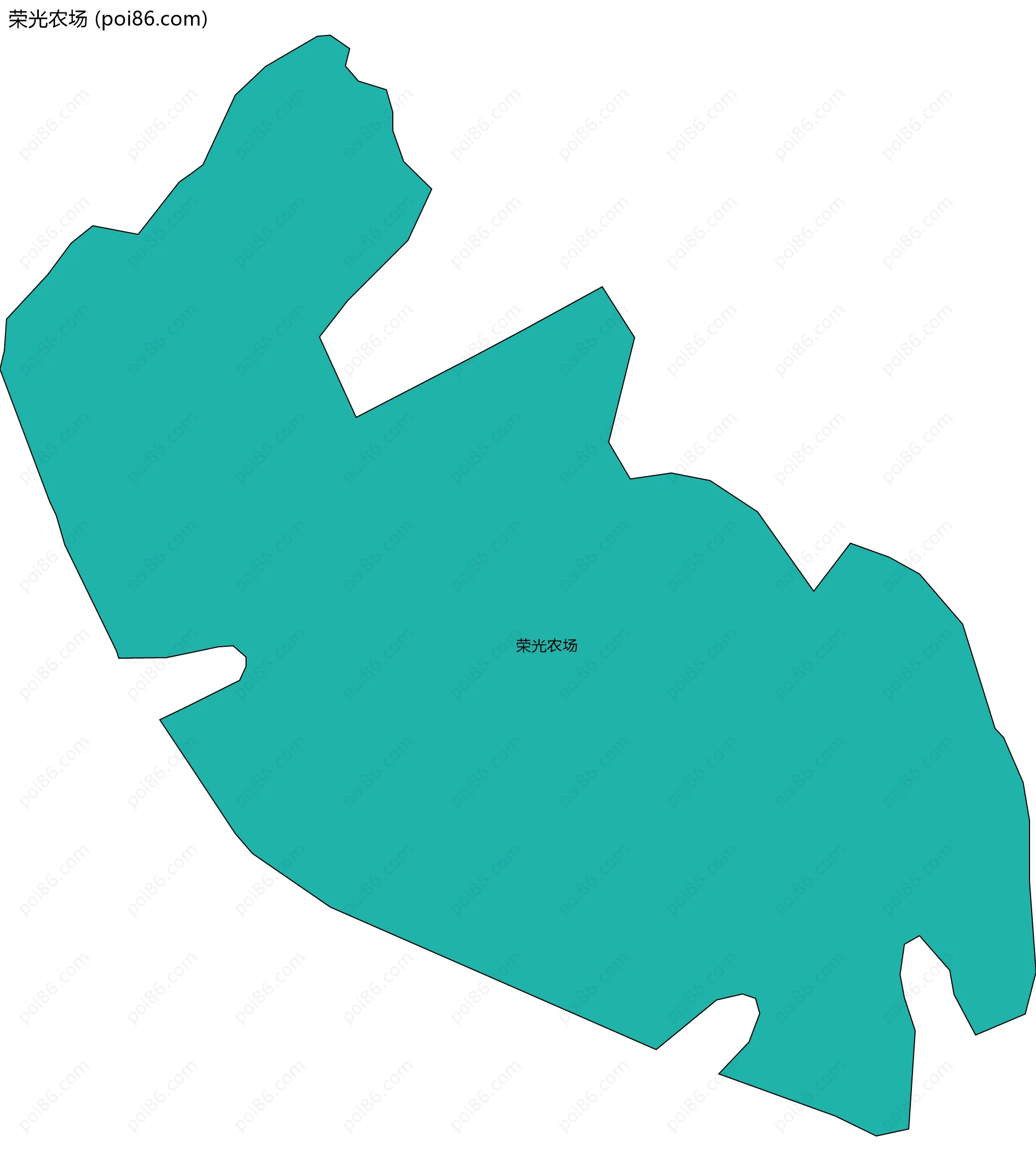 荣光农场边界地图