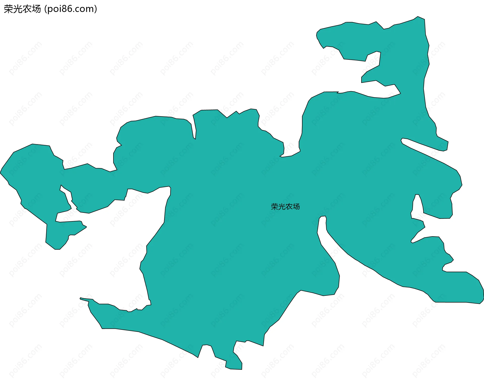 荣光农场边界地图