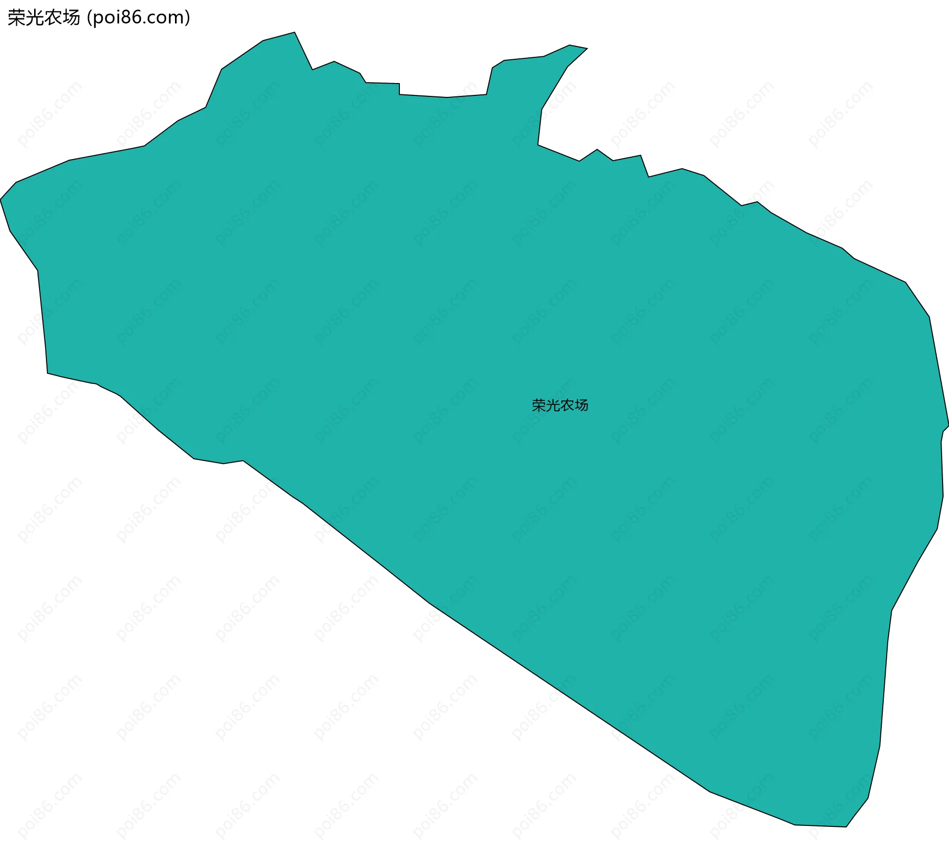 荣光农场边界地图