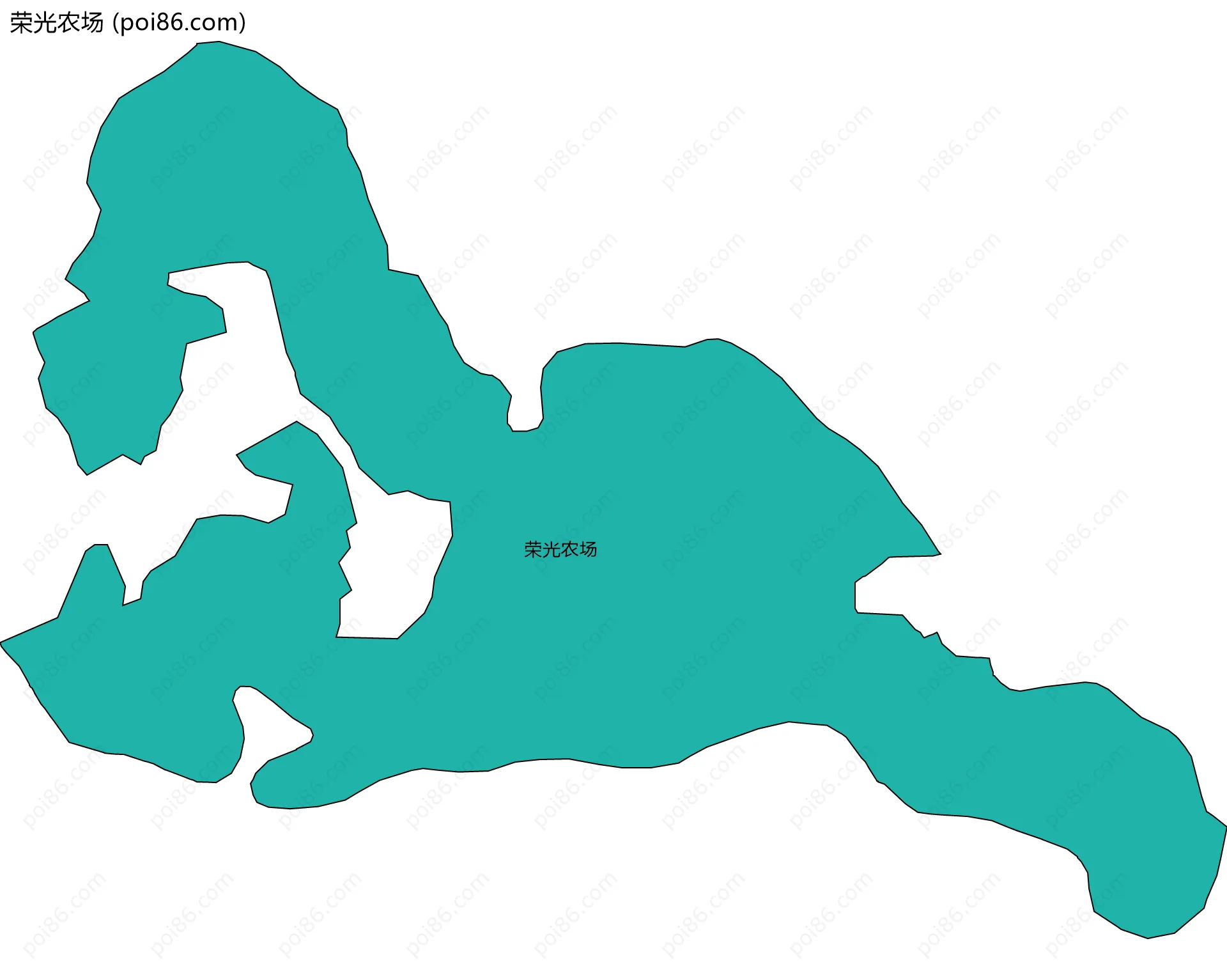 荣光农场边界地图