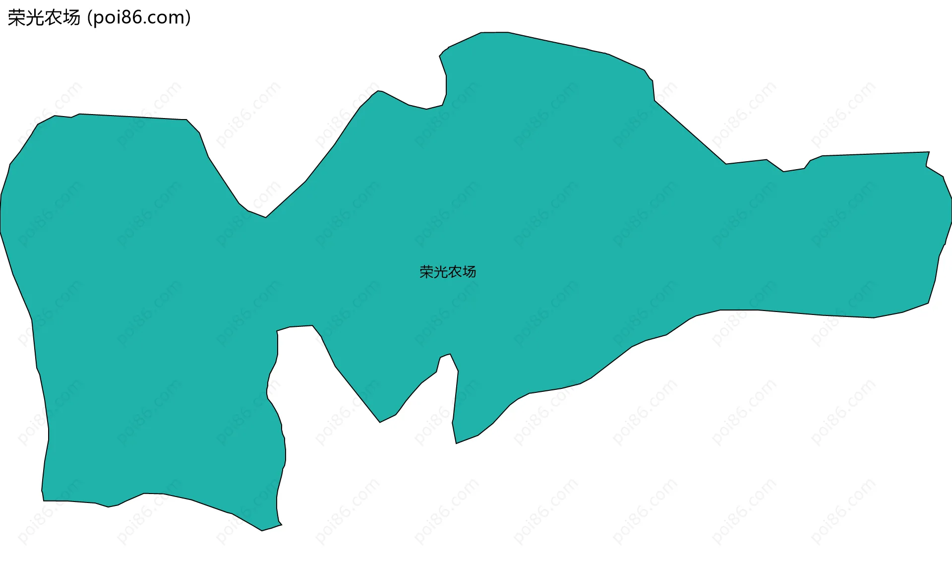 荣光农场边界地图