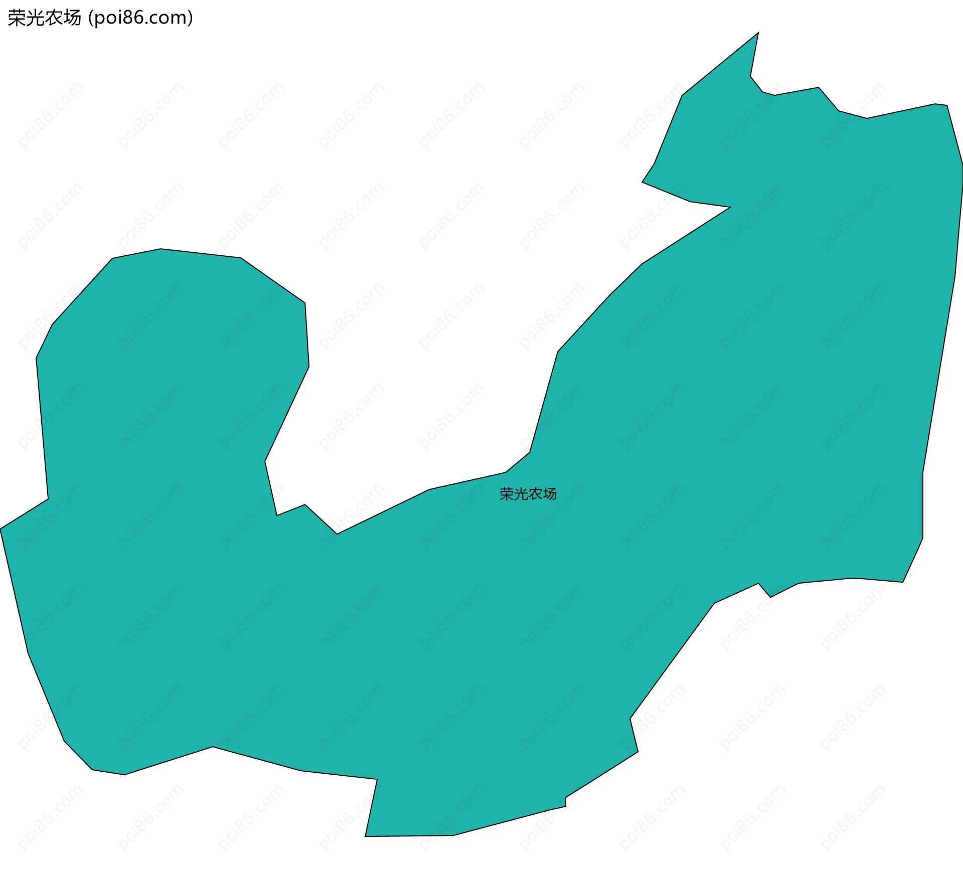 荣光农场边界地图