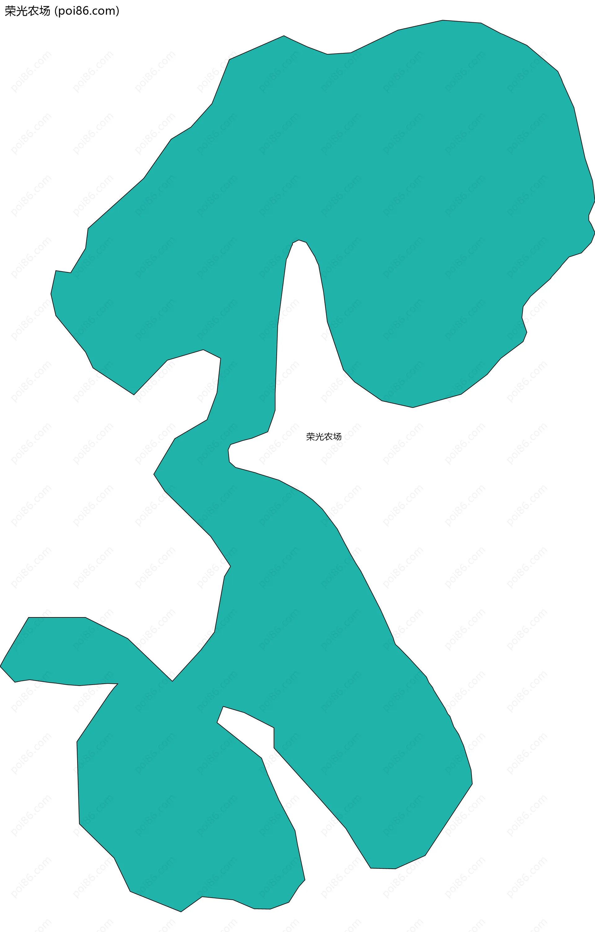 荣光农场边界地图