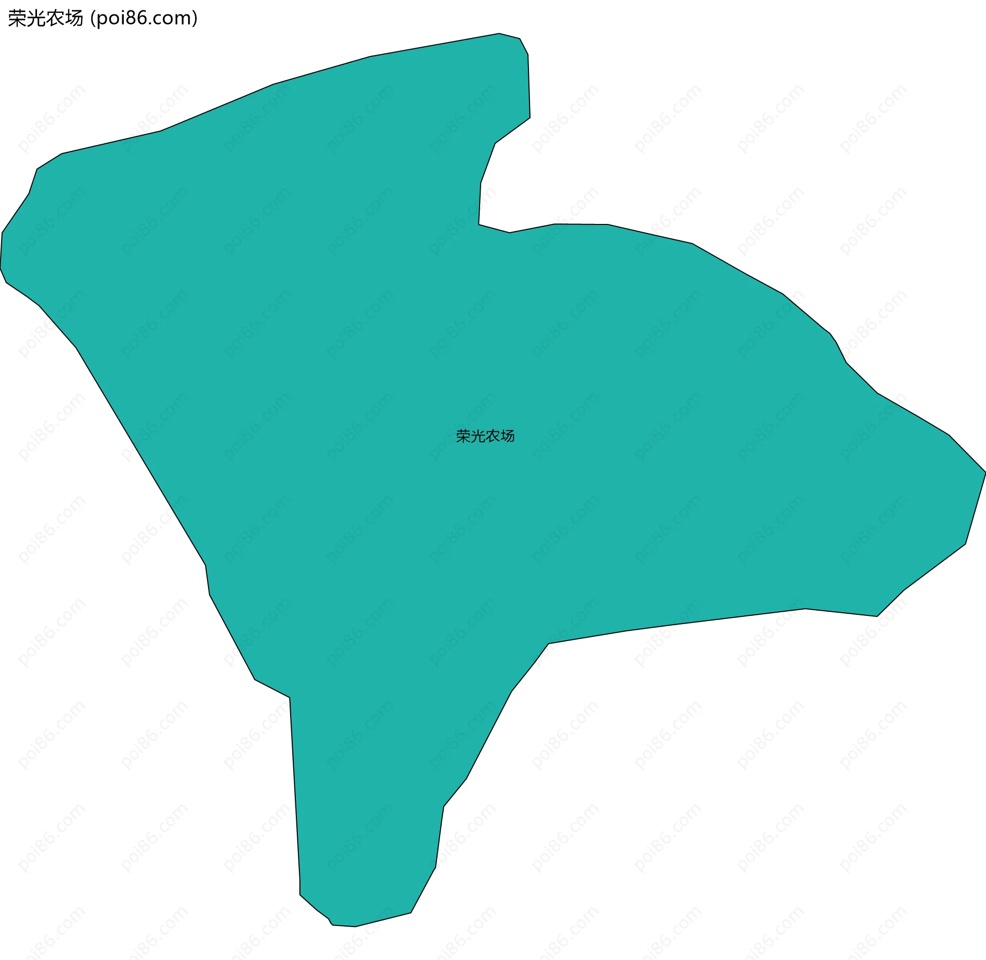 荣光农场边界地图