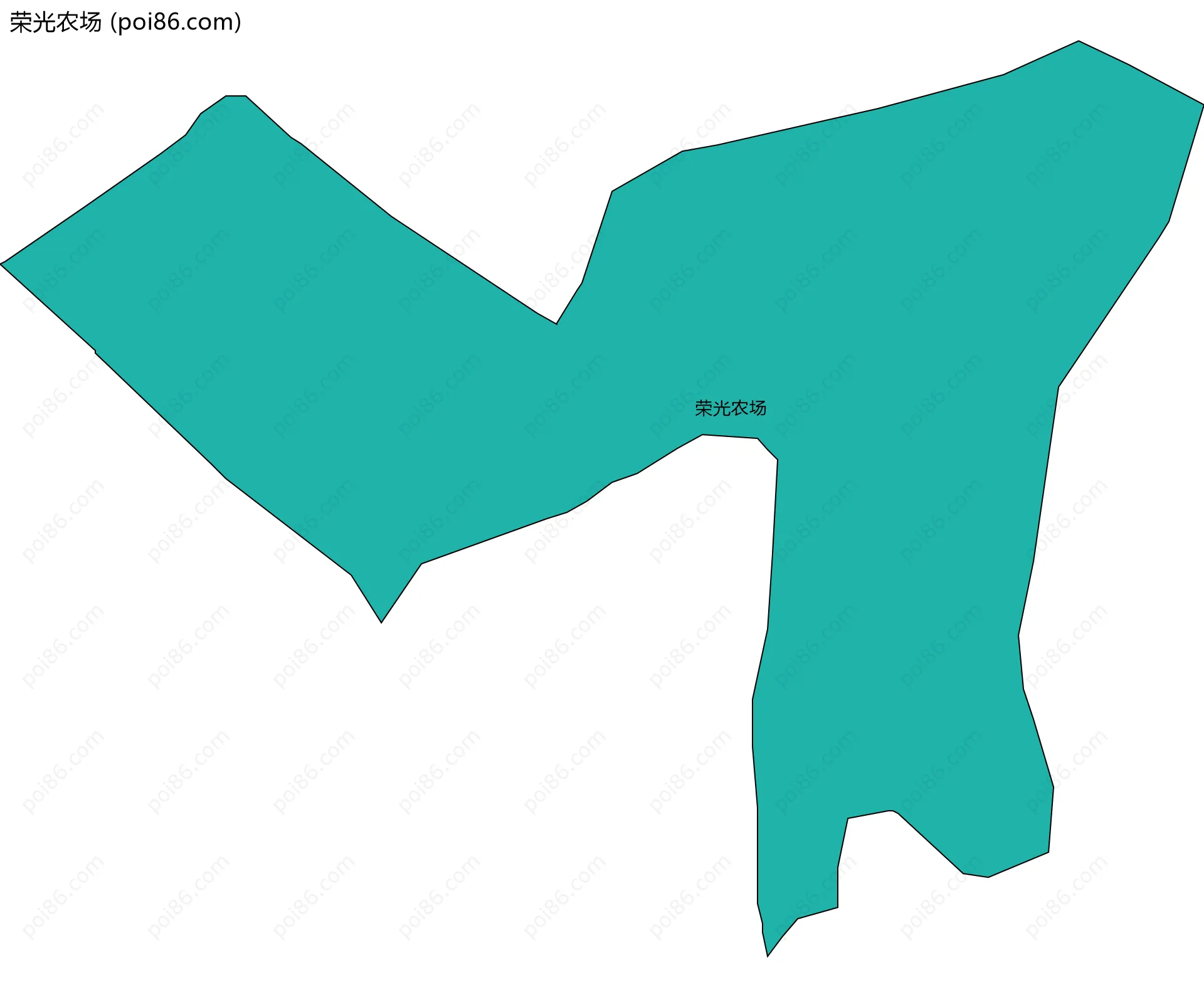 荣光农场边界地图