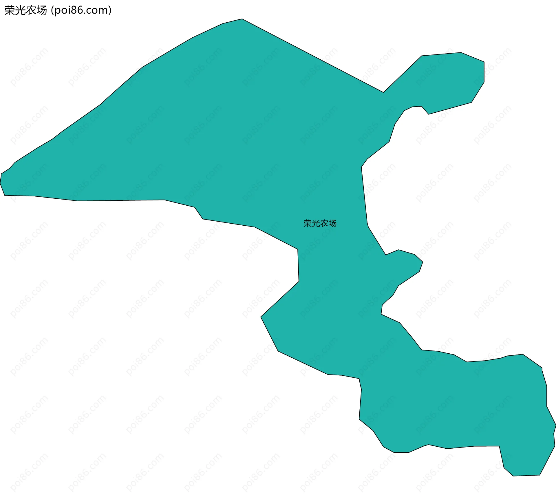 荣光农场边界地图
