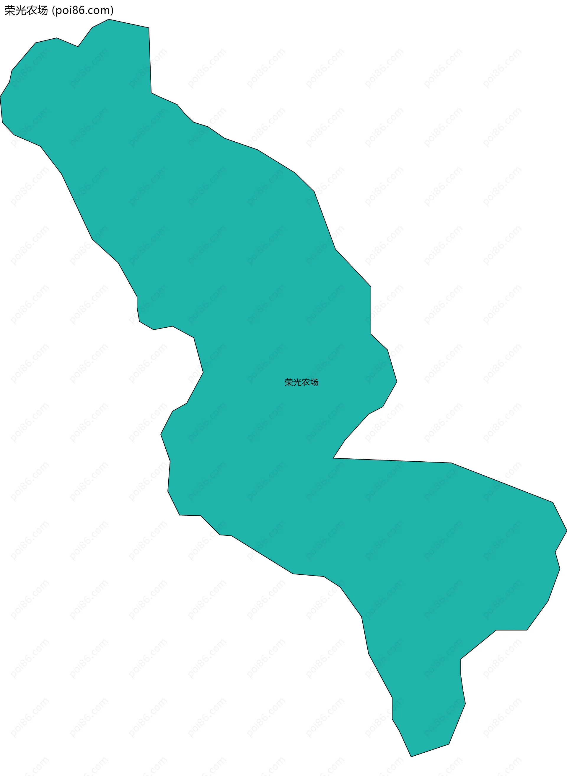 荣光农场边界地图